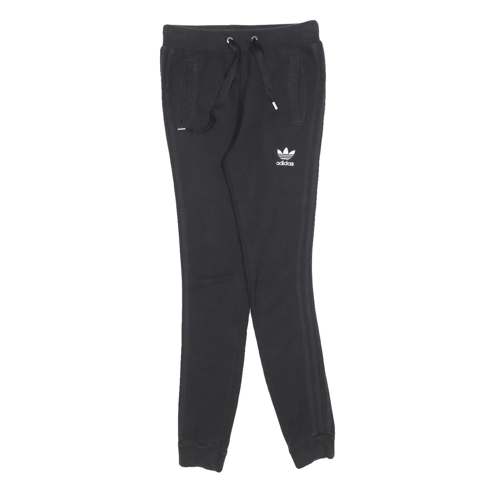 ADIDAS Womens Joggers Black Slim Tapered UK 6 W26 L28 Casual Sportswear Refurbished - N/A refurbished available on Cerqular