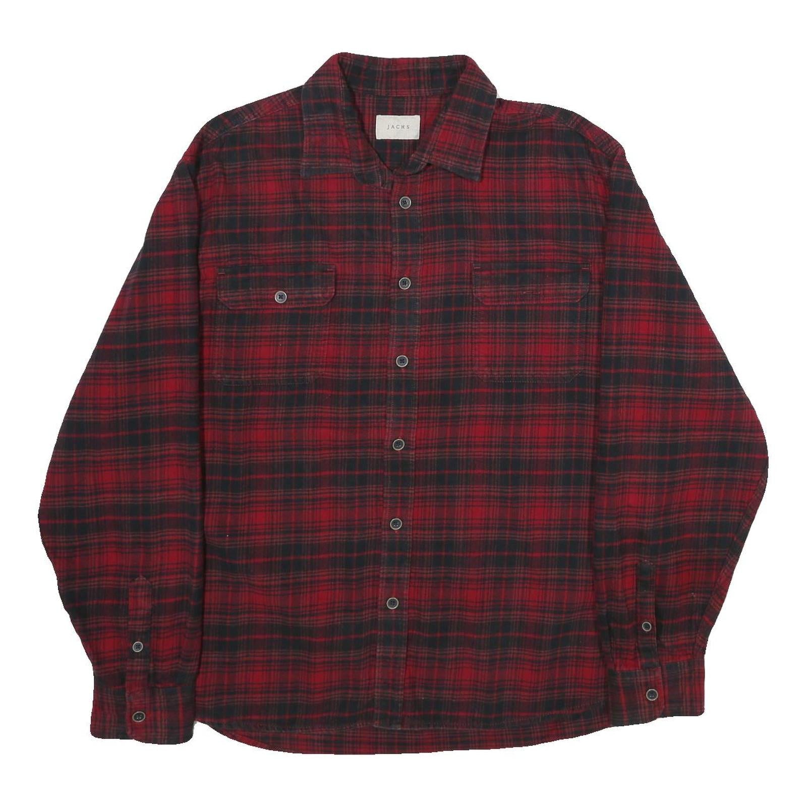 Buy JACHS Mens Red & Black Check Shirt 2XL Cotton Long Sleeve Casual Buttoned Refurbished - $28.59 JACHS Mens Red & Black Check Shirt 2XL Cotton Long Sleeve Casual Buttoned Refurbished - N/A refurbished available on Cerqular