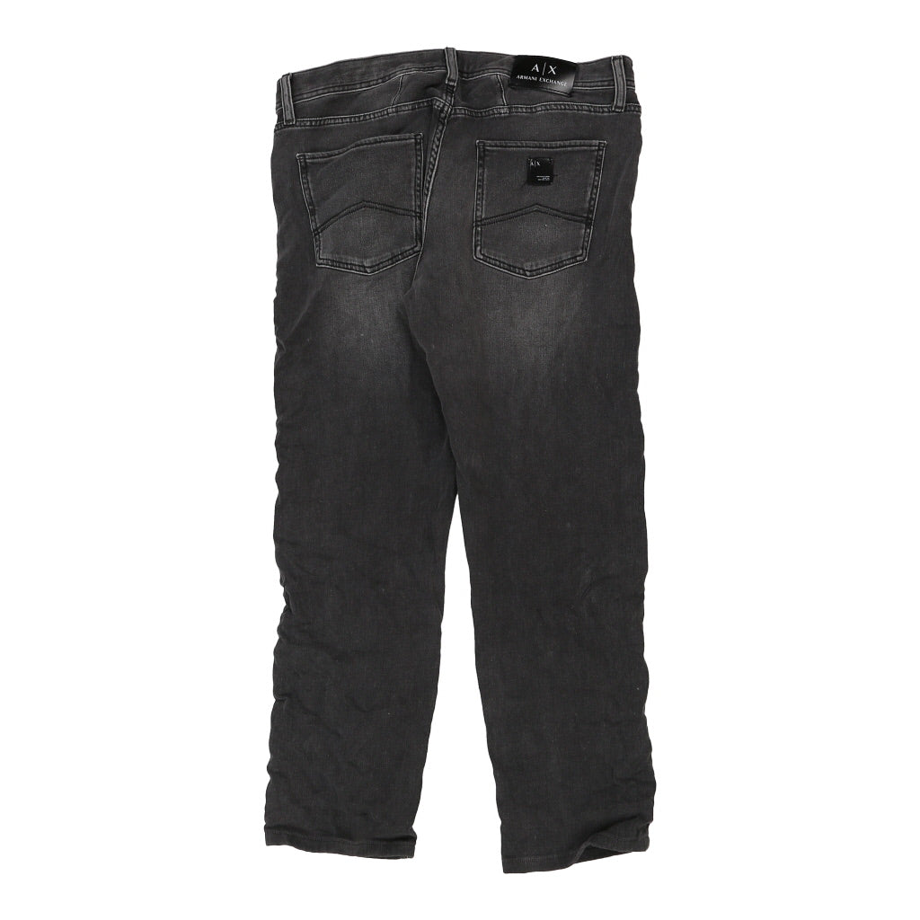 Armani Exchange Jeans - 34W UK 14 Black Cotton Refurbished - Thrifted (note: this is a term often used to describe second- refurbished available on Cerqular
