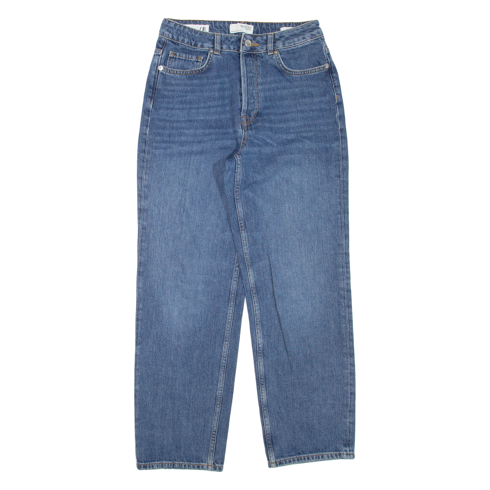 SELECTED FEMME Womens Jeans Blue Regular Straight W26 L27 Refurbished - N/A refurbished available on Cerqular