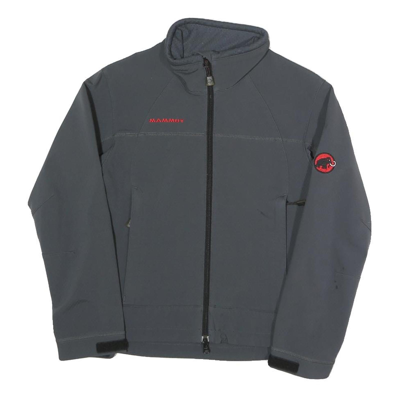 MAMMUT Womens Grey Softshell Jacket XS Polyester Blend Zip Outdoor Activewear Refurbished - N/A refurbished available on Cerqular