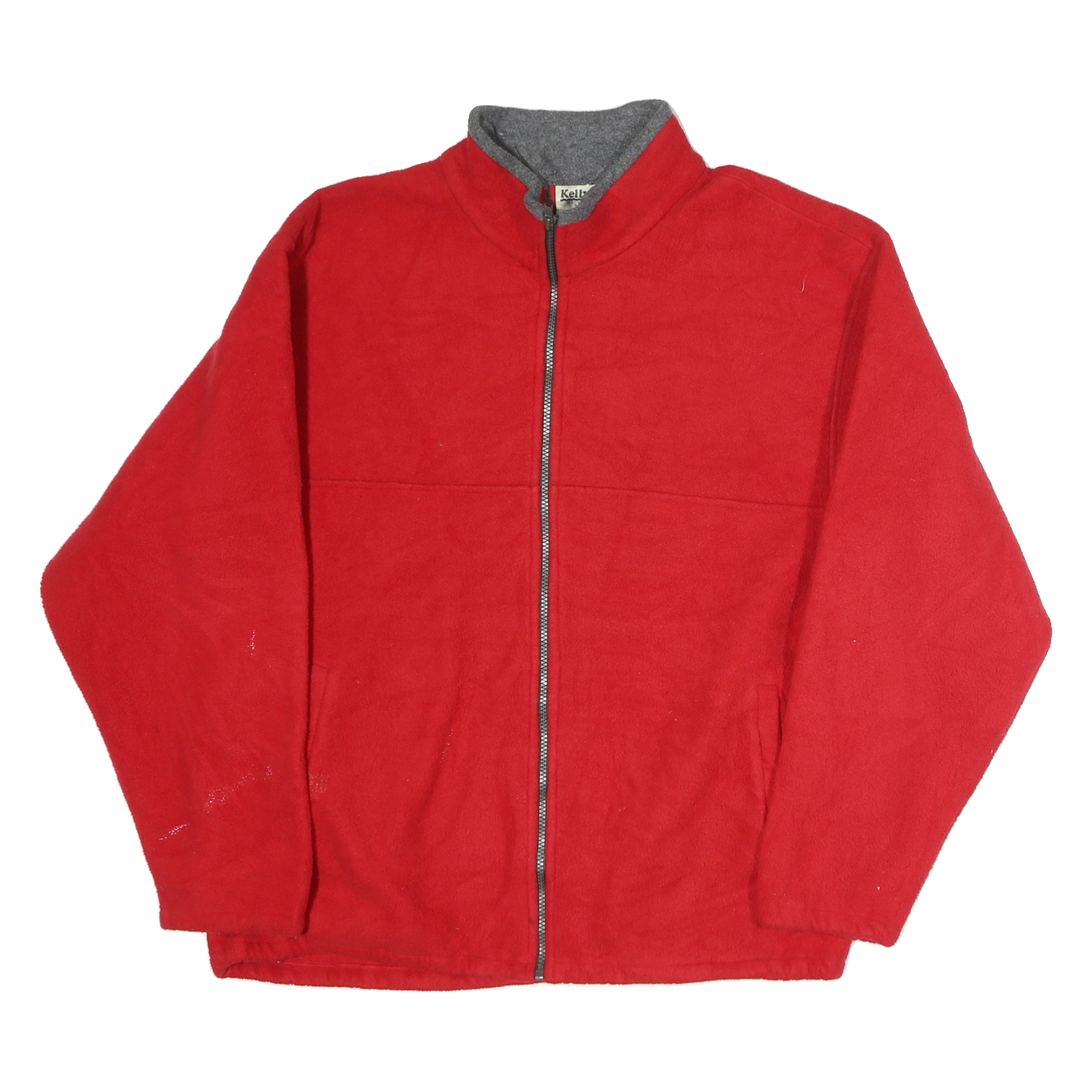 KELLY SPORT Mens Red Jacket XL Polyester Zip Plain Casual Outdoor Warm Fleece Refurbished - N/A refurbished available on Cerqular