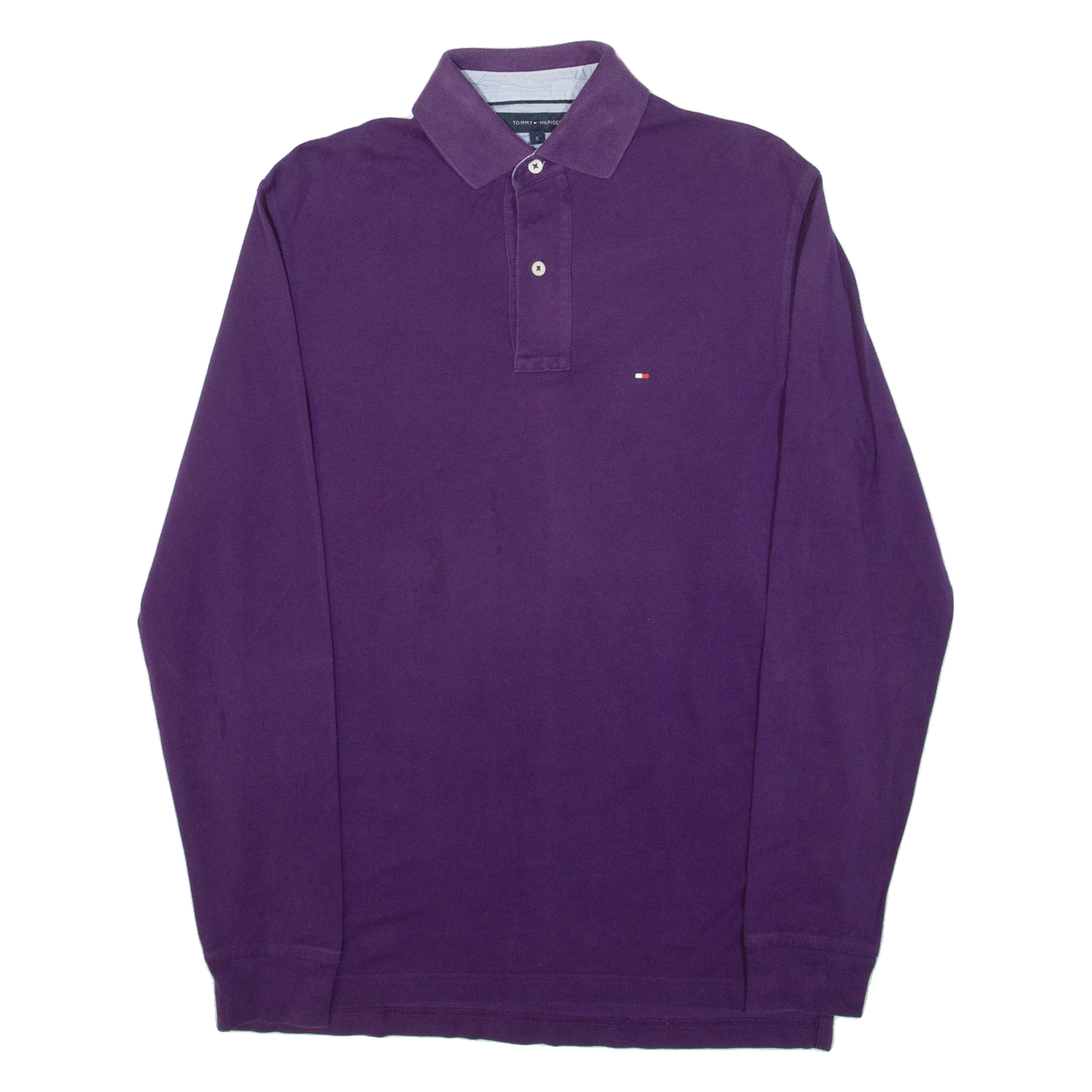 TOMMY HILFIGER Mens Polo Shirt Purple S Refurbished - N/A refurbished available on Cerqular