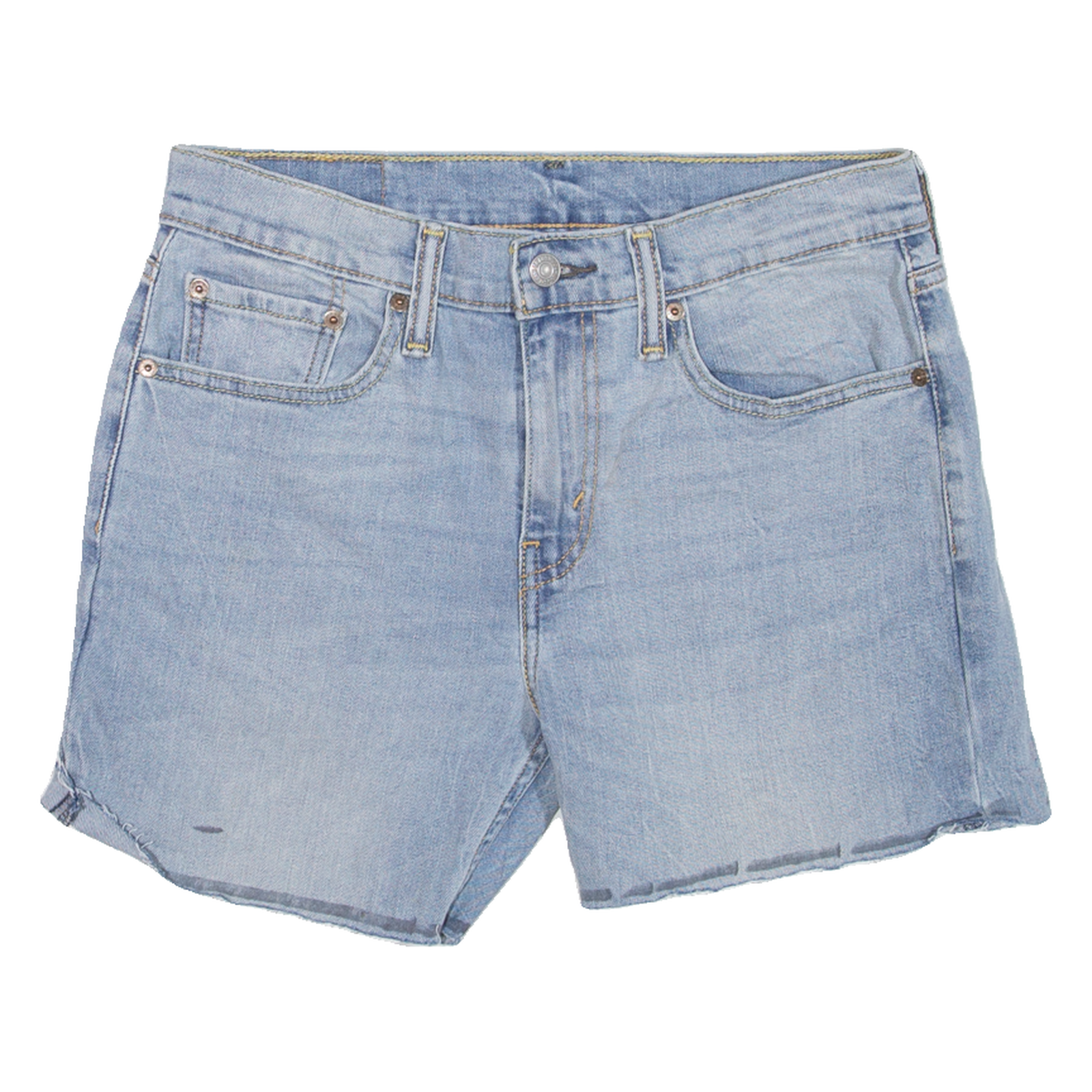 LEVI'S Womens Denim Shorts Blue S W29 Refurbished - N/A refurbished available on Cerqular
