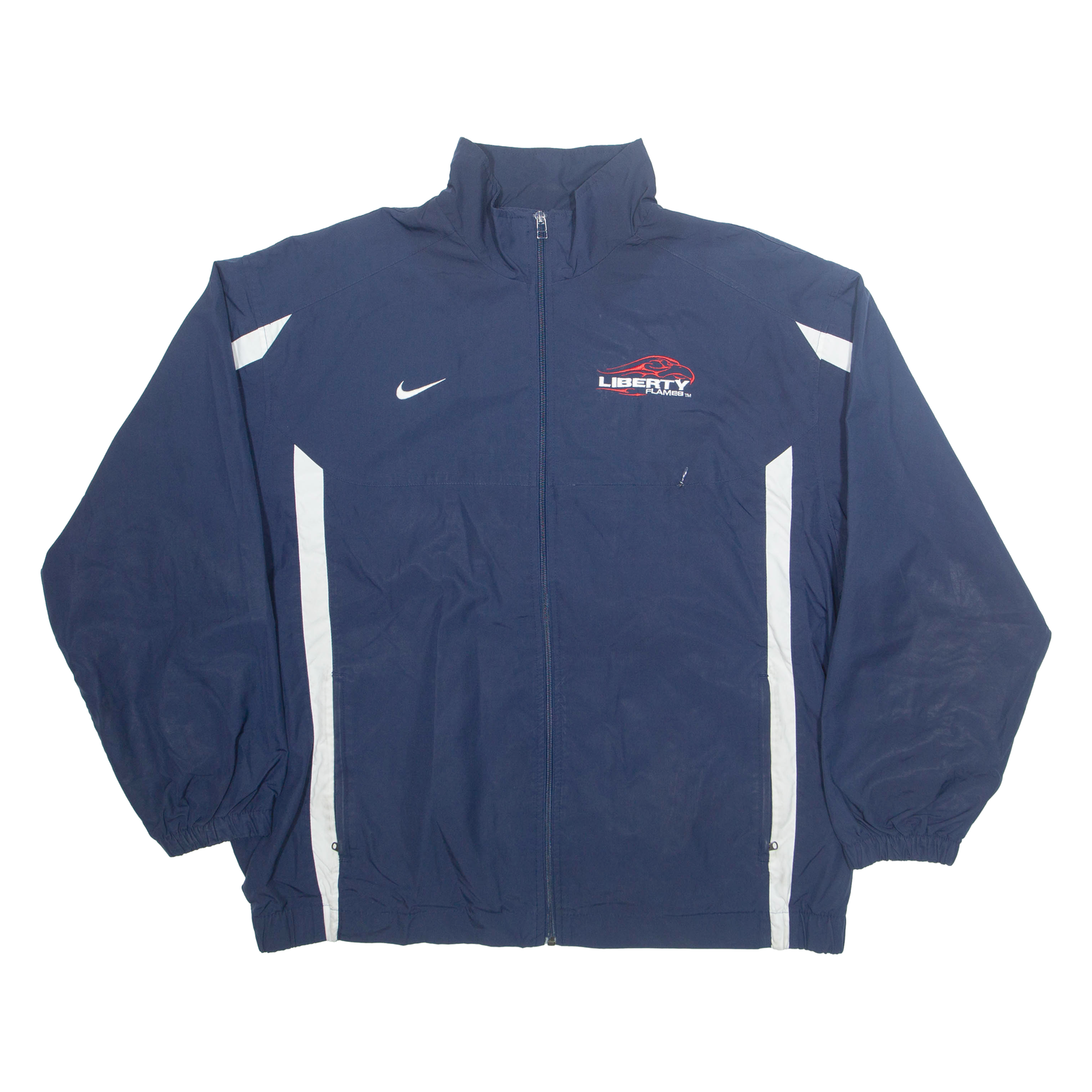 NIKE Liberty Flames Football NCAA Mens Track Jacket Blue XL Refurbished - N/A refurbished available on Cerqular