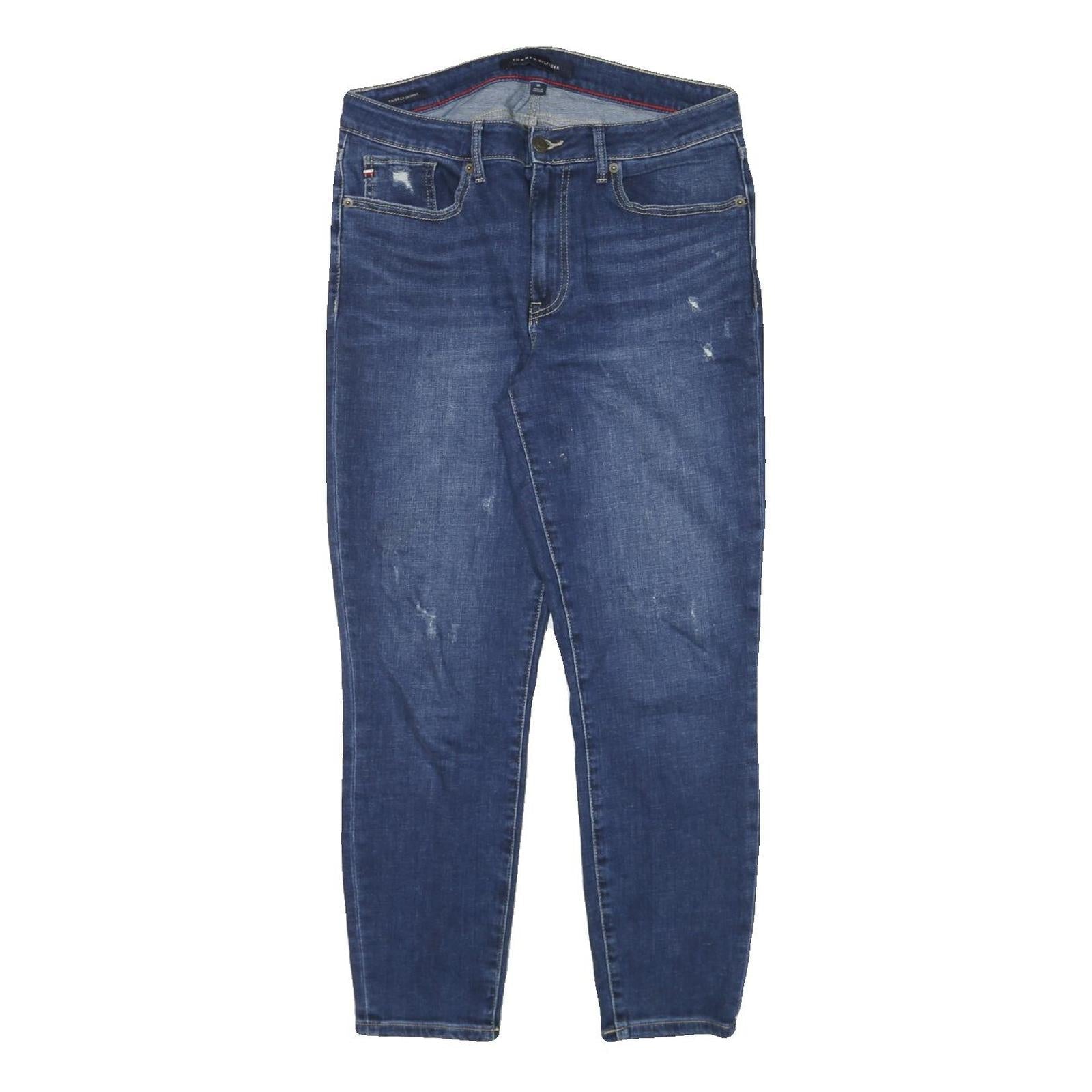 TOMMY HILFIGER Womens Slim Blue Denim Jeans W31 L27 Casual Zip Pocket Refurbished - N/A refurbished available on Cerqular
