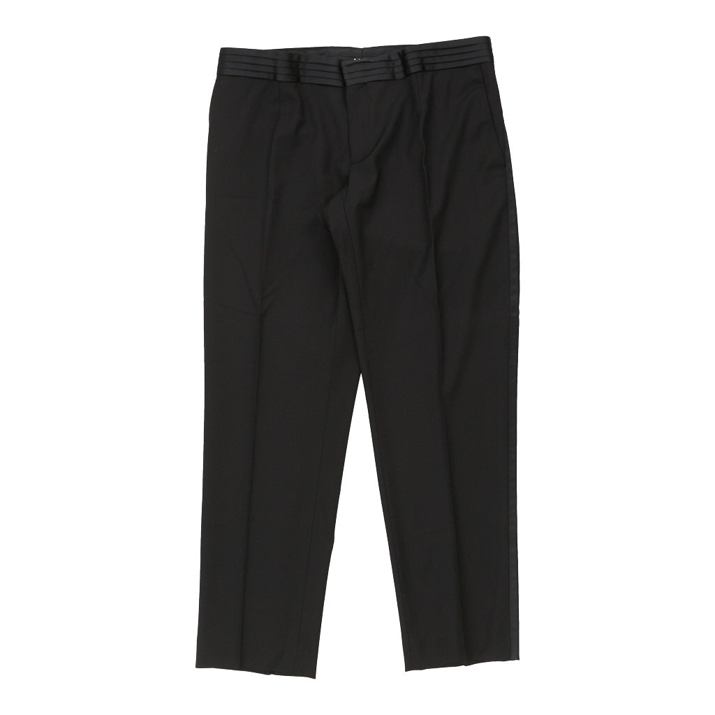 Dolce & Gabbana Trousers - 36W UK 14 Black Wool Blend Refurbished - Thrifted (note: this is a term often used to describe second- refurbished available on Cerqular