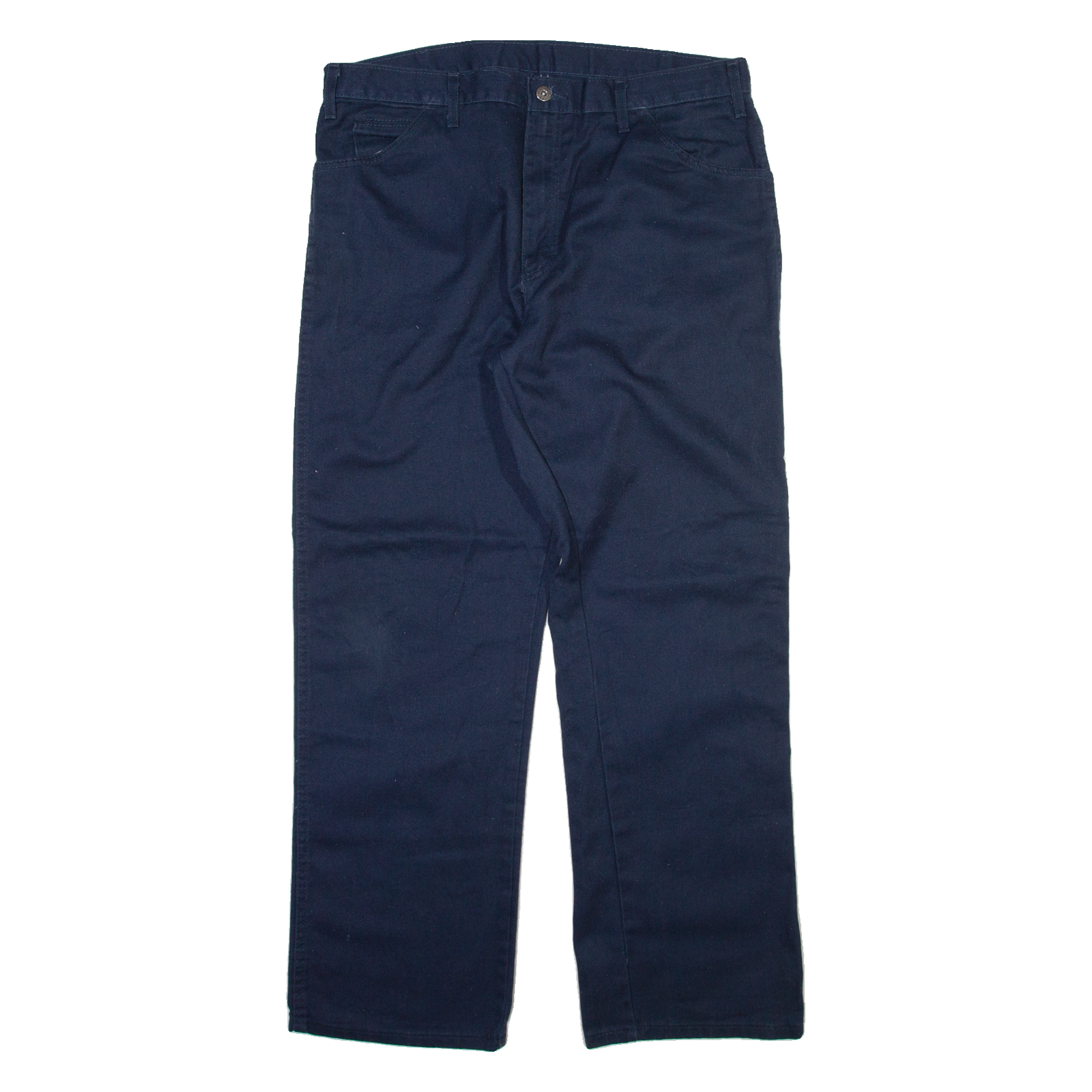 DICKIES Mens Trousers Blue Regular Straight W38 L32 Refurbished - N/A refurbished available on Cerqular