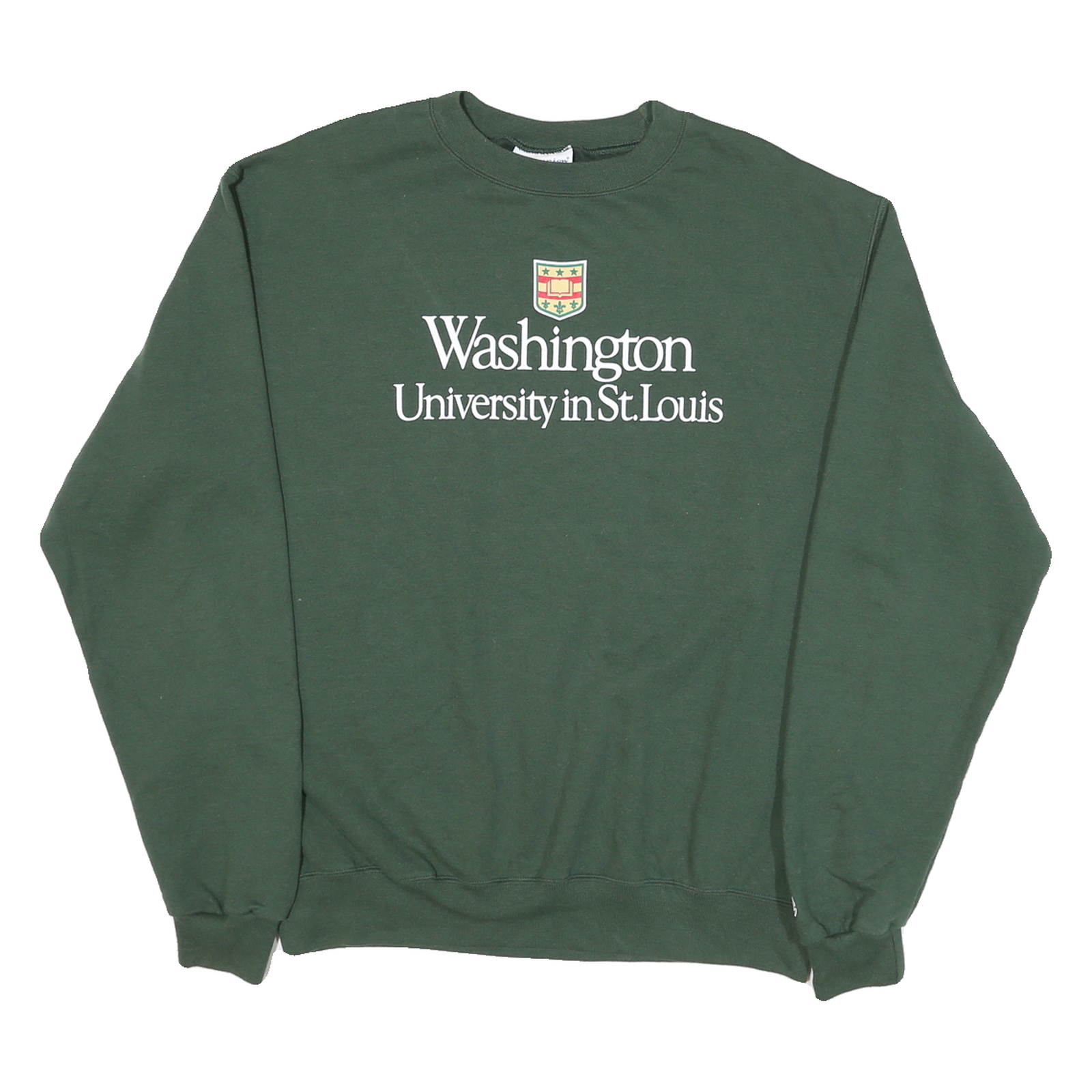 CHAMPION Mens Green Washington University In St Louis Crew Neck M Cotton Refurbished - N/A refurbished available on Cerqular
