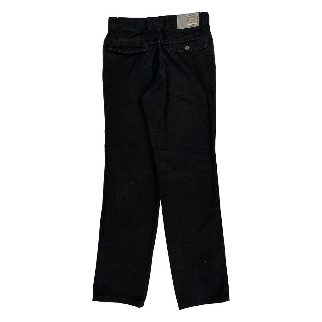 Giorgio Armani Trousers - 29W UK 10 Black Cotton Refurbished - Thrifted (note: this is a term often used to describe second- refurbished available on Cerqular