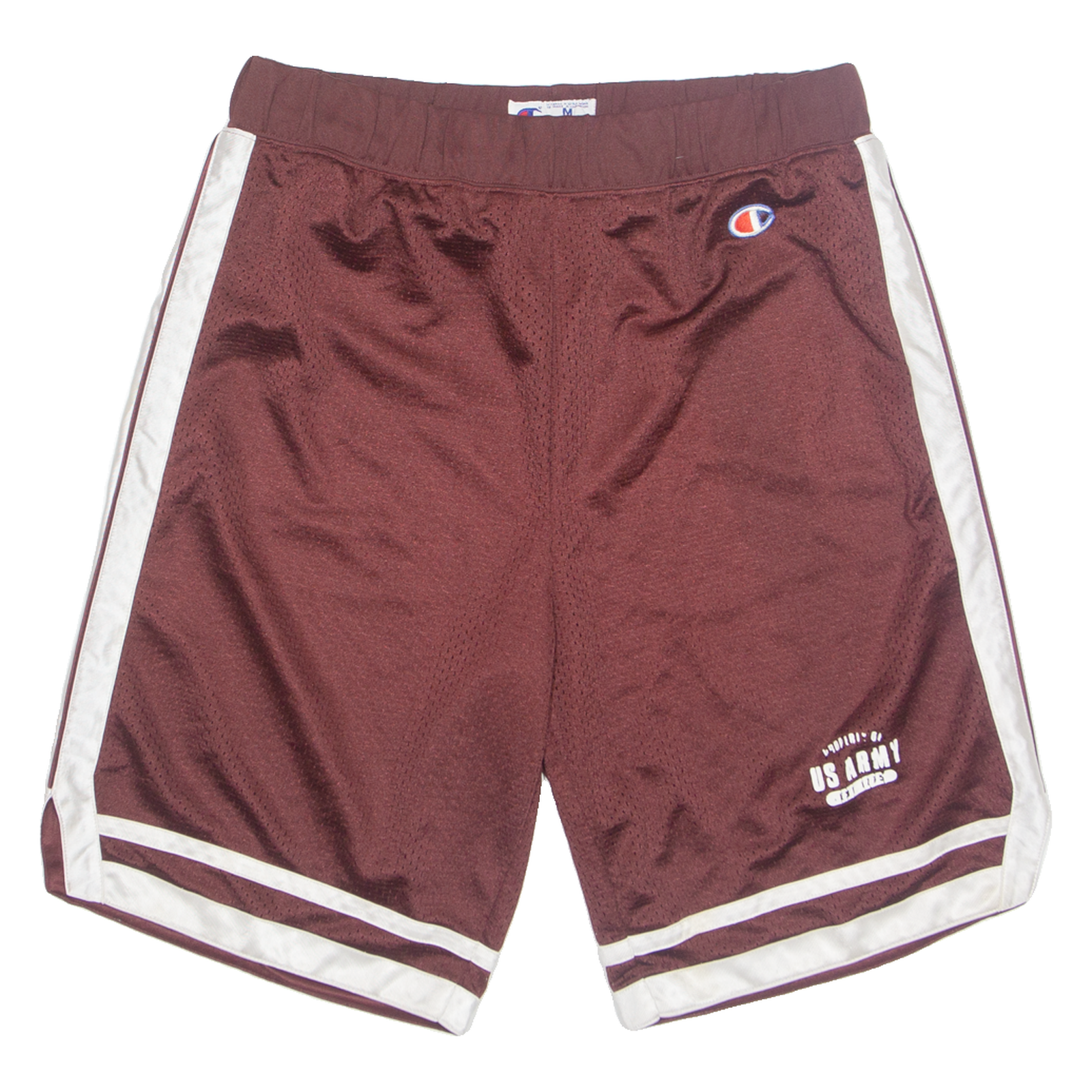 CHAMPION Mens Sports Shorts Maroon Relaxed M W30 Refurbished - N/A refurbished available on Cerqular