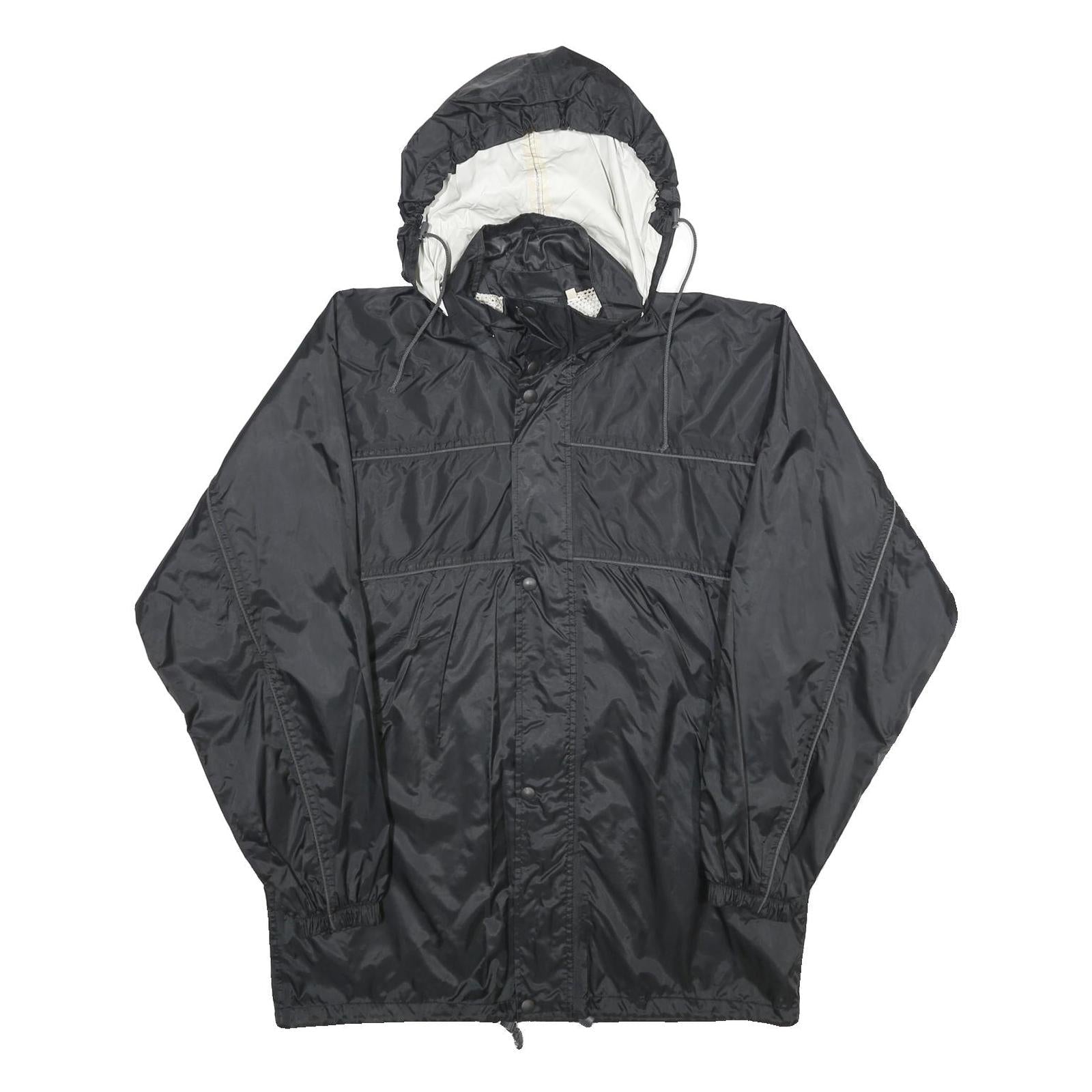 MCKINLEY Mens Black Nylon Outdoor Jacket S Zip Hooded Lightweight Refurbished - N/A refurbished available on Cerqular