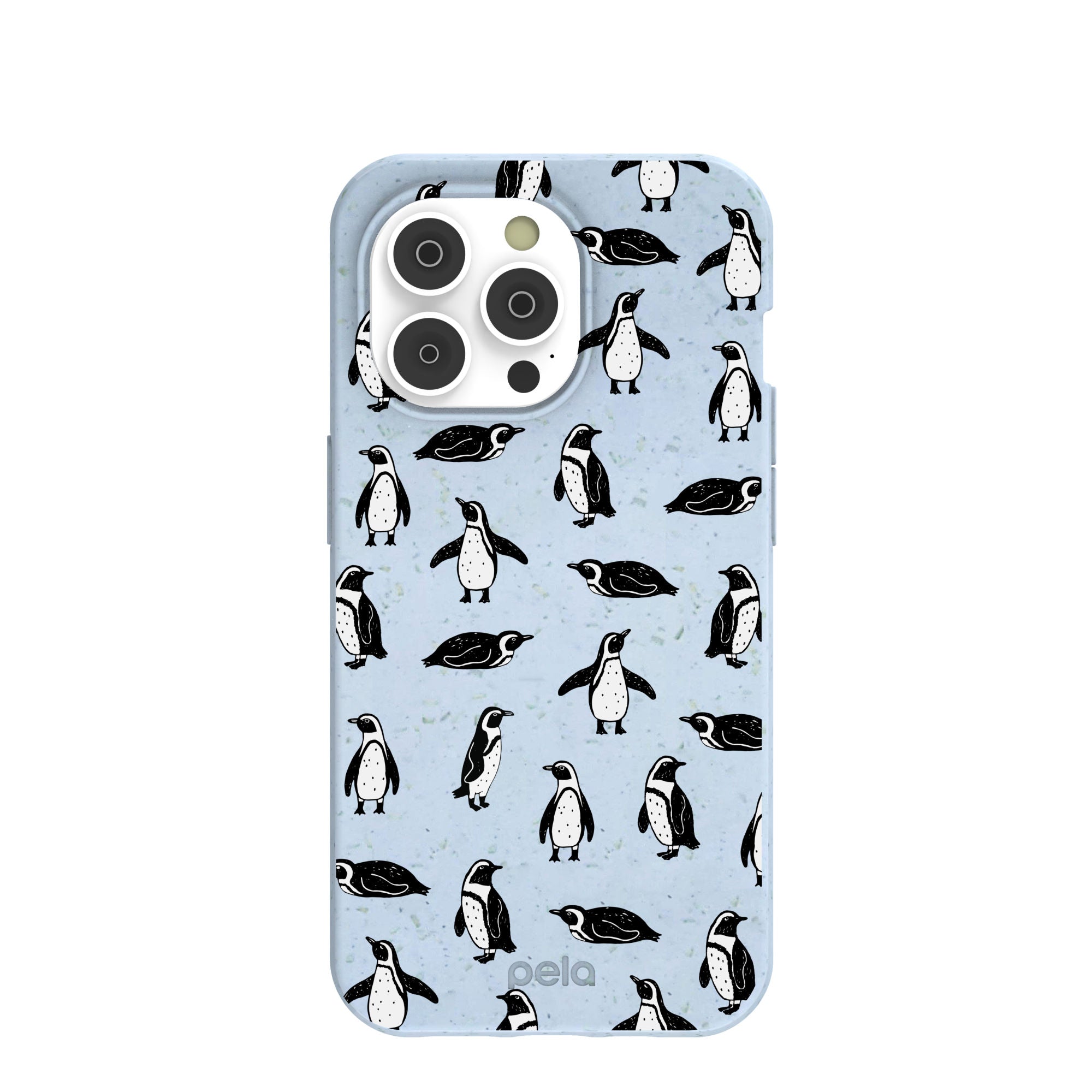 Powder Blue Waddles iPhone 14 Pro Case Refurbished - Pela Case refurbished available on Cerqular