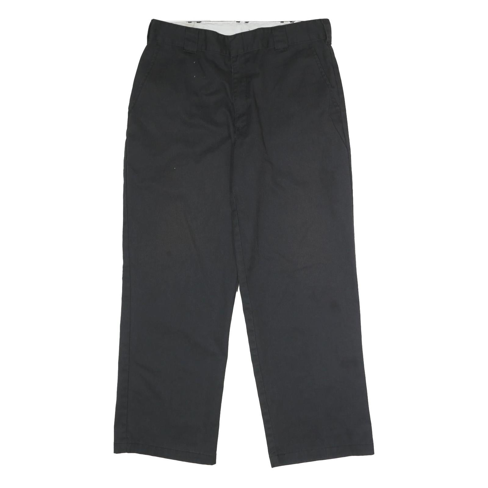 DICKIES Mens Polyester Blend Black Regular Fit Straight Leg Trousers W36 L30 Refurbished - N/A refurbished available on Cerqular