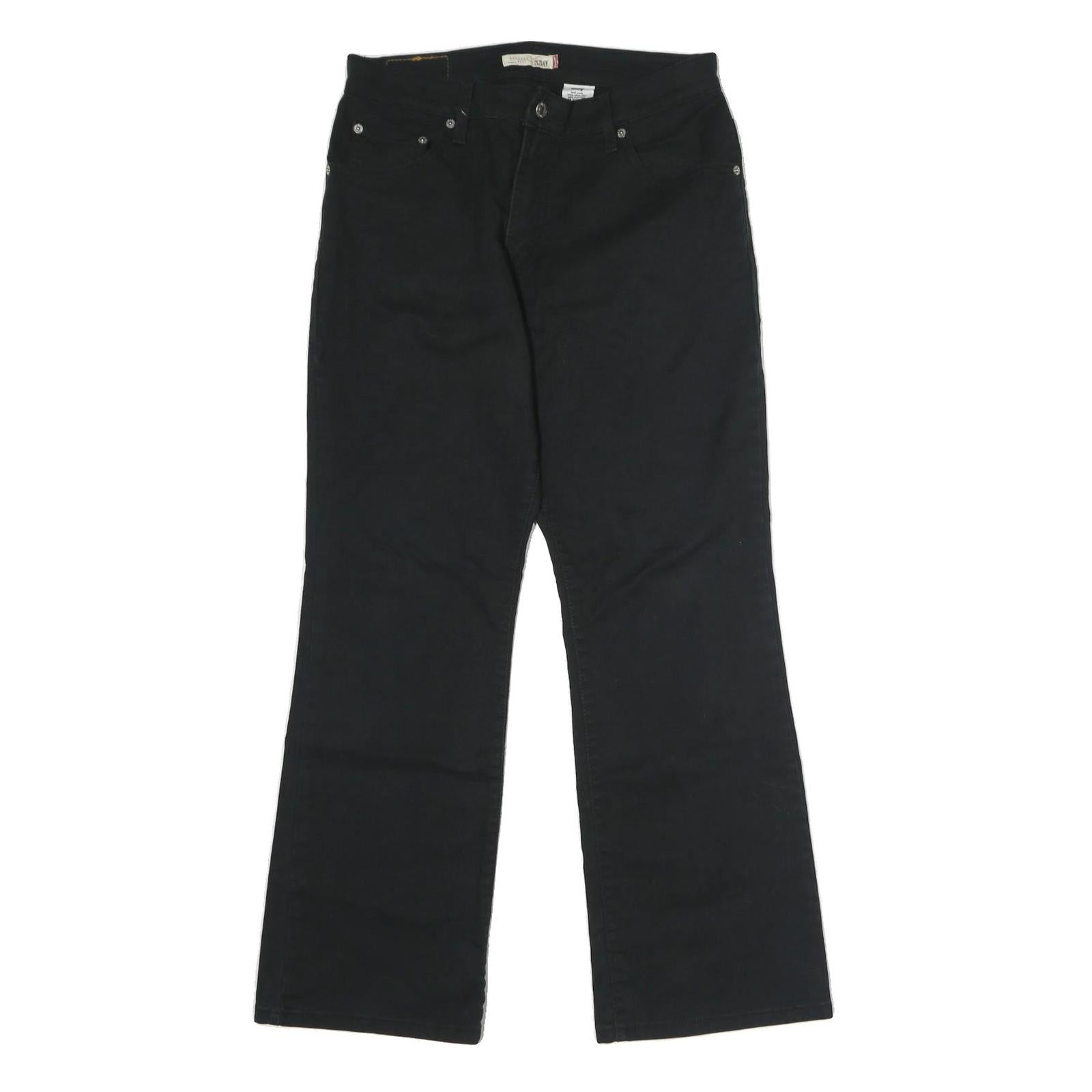 LEVI'S Womens Black Regular Fit Straight Denim Jeans W30 L29 Classic Style Zip Refurbished - N/A refurbished available on Cerqular