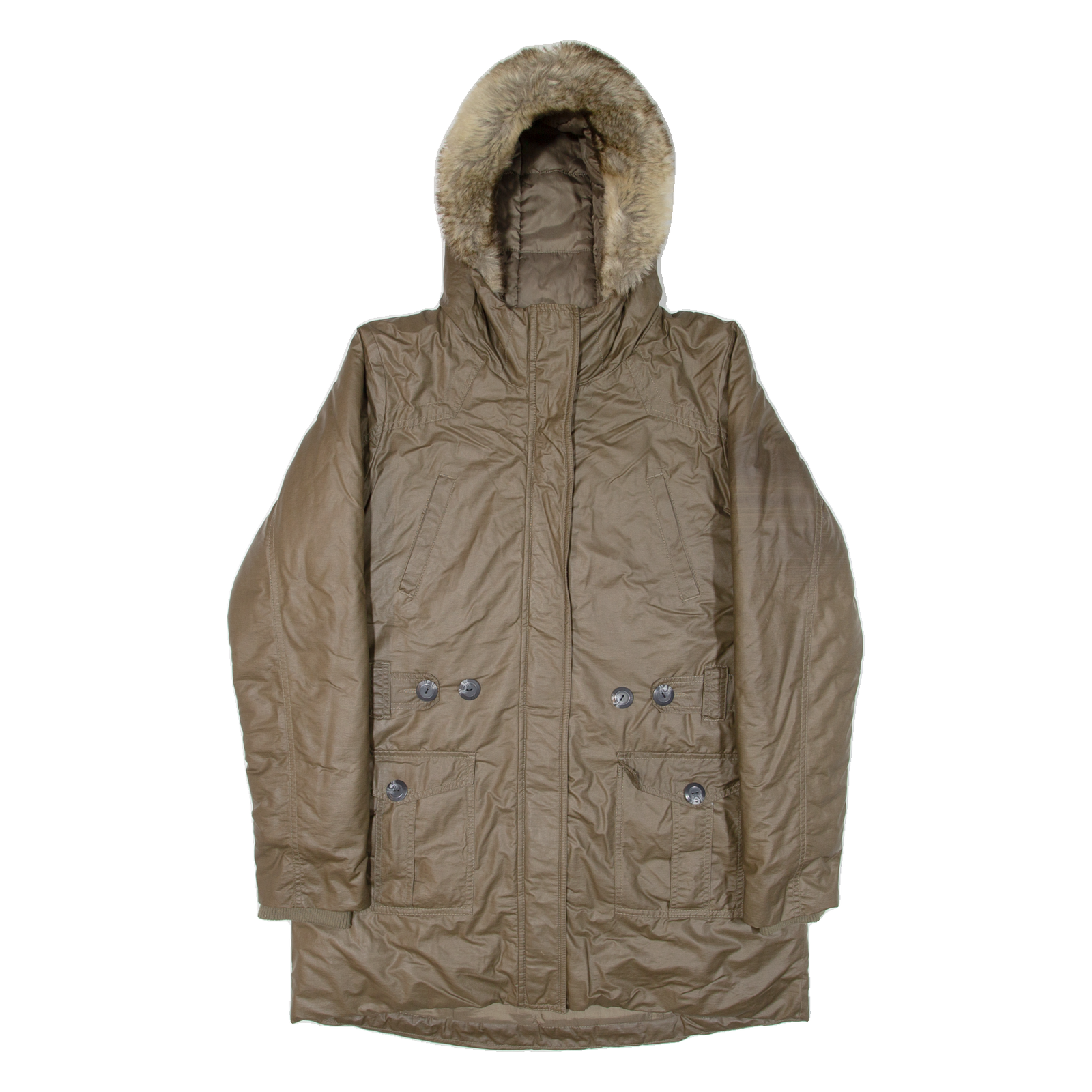 BENCH Insulated Womens Parka Coat Green Hooded XL Refurbished - N/A refurbished available on Cerqular