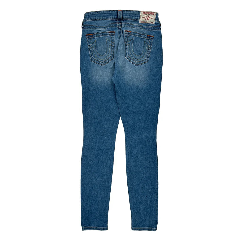 True Religion Skinny Jeans - 28W UK 8 Blue Cotton Blend Refurbished - Thrifted (note: this is a term often used to describe second- refurbished available on Cerqular
