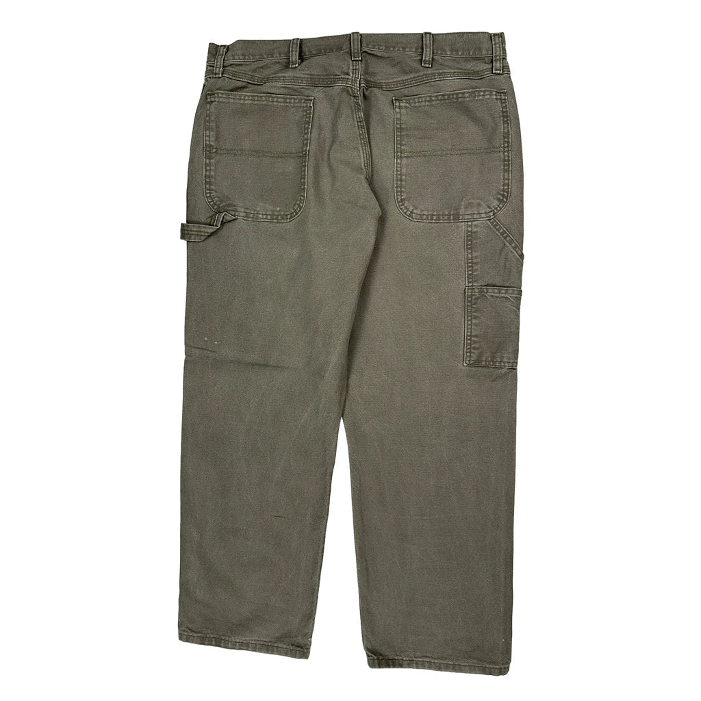 Unbranded Carpenter Trousers - 36W 30L Grey Cotton Refurbished - Thrifted (note: this is a term often used to describe second- refurbished available on Cerqular
