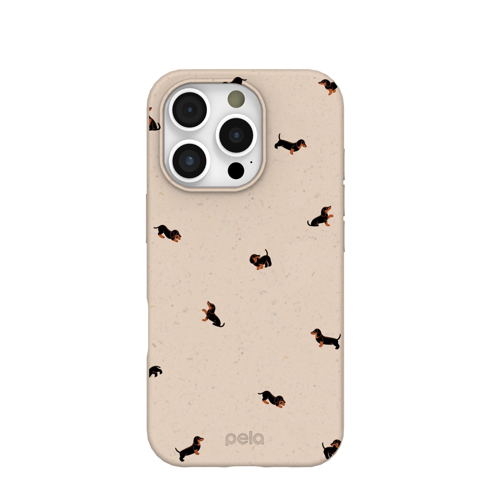 Seashell Lil Dachshunds iPhone 16 Pro Case Refurbished - Pela Case refurbished available on Cerqular