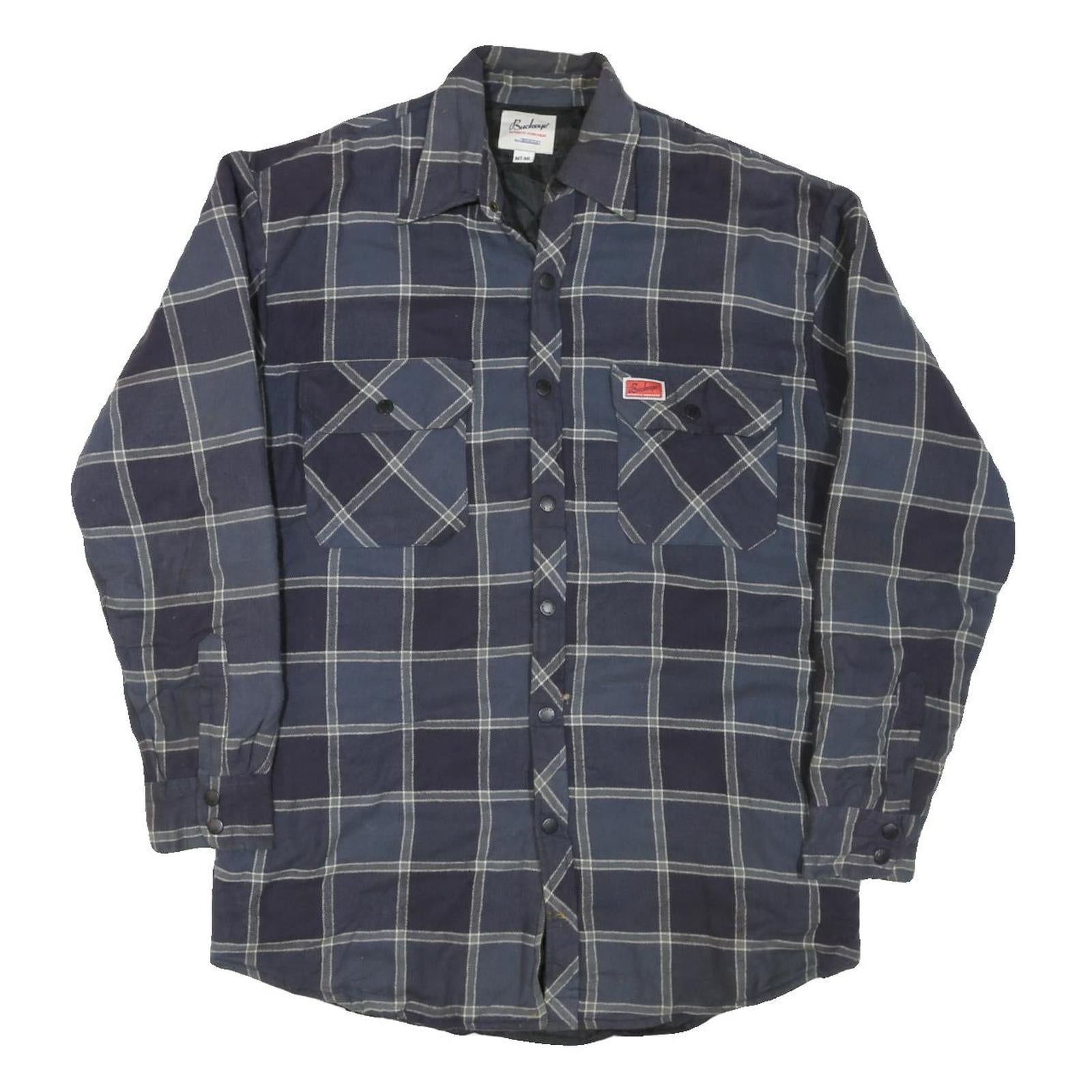 Buy BUCKEYE Mens Blue Check Shirt M Cotton Blend Casual Workwear Button Pocket Refurbished - $25.99 BUCKEYE Mens Blue Check Shirt M Cotton Blend Casual Workwear Button Pocket Refurbished - N/A refurbished available on Cerqular
