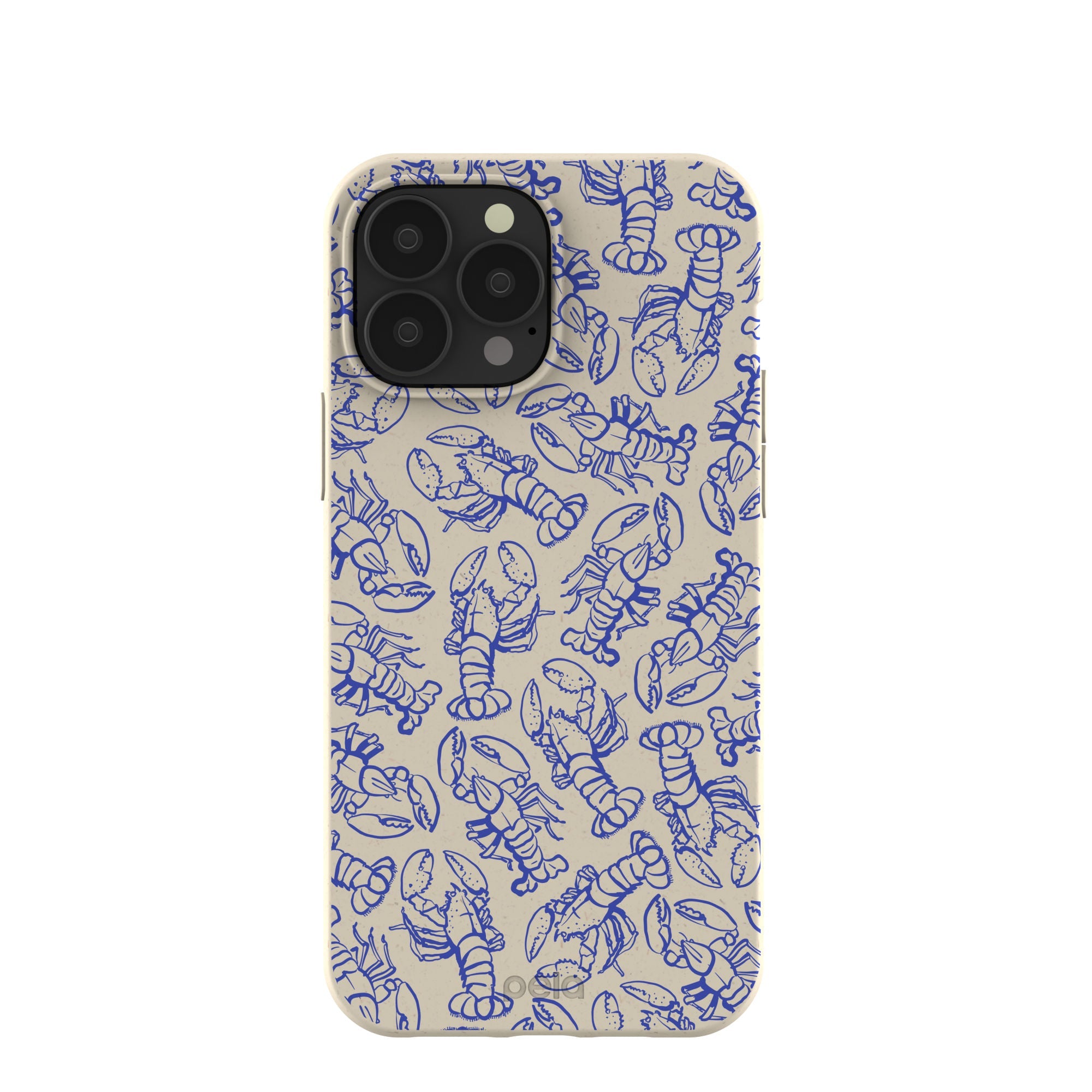 London Fog Blue Lobster iPhone 13 Pro Max Case Refurbished - Pela Case refurbished available on Cerqular
