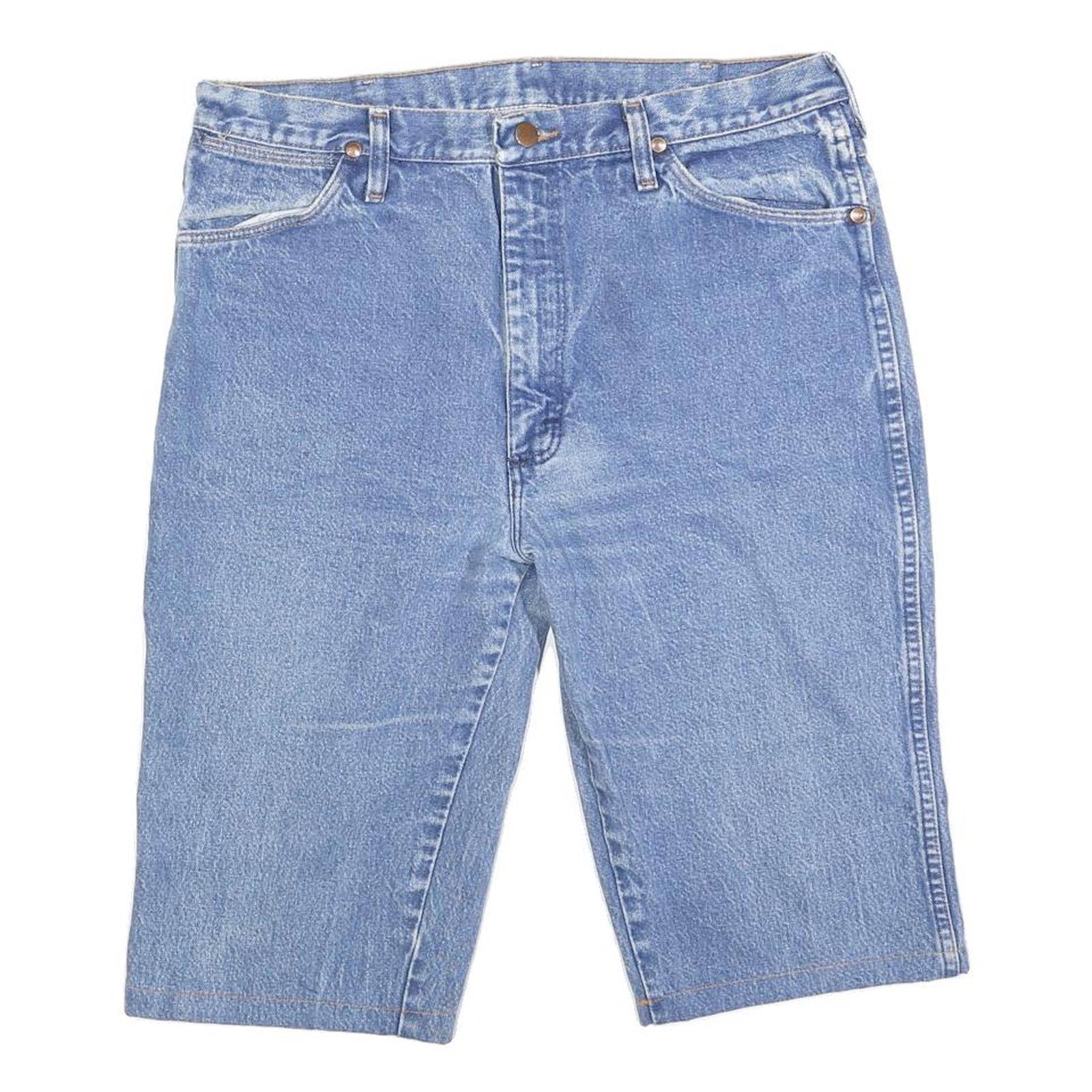 Buy WRANGLER Mens Denim Blue Shorts L W36 Regular Fit Classic Cotton Blend Casual Refurbished - $25.99 WRANGLER Mens Denim Blue Shorts L W36 Regular Fit Classic Cotton Blend Casual Refurbished - N/A refurbished available on Cerqular