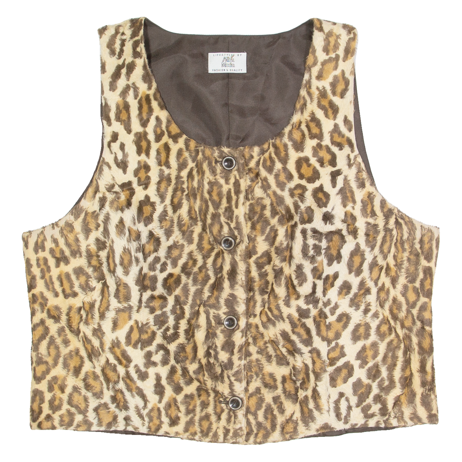 ALBA MODA Womens Blazer Waistcoat Brown 90s UK 18 Refurbished - N/A refurbished available on Cerqular