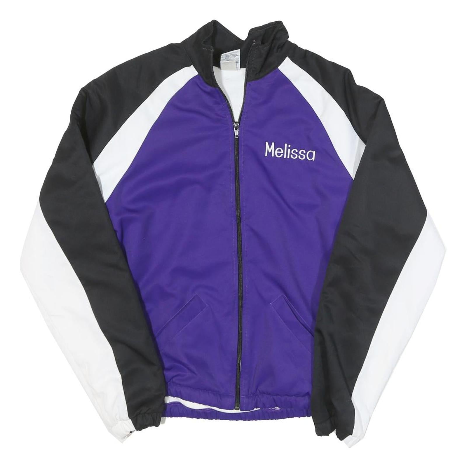 VARSITY SPIRIT Womens Purple & Black Cheer Jacket M Polyester Blend Zip Plain Refurbished - N/A refurbished available on Cerqular