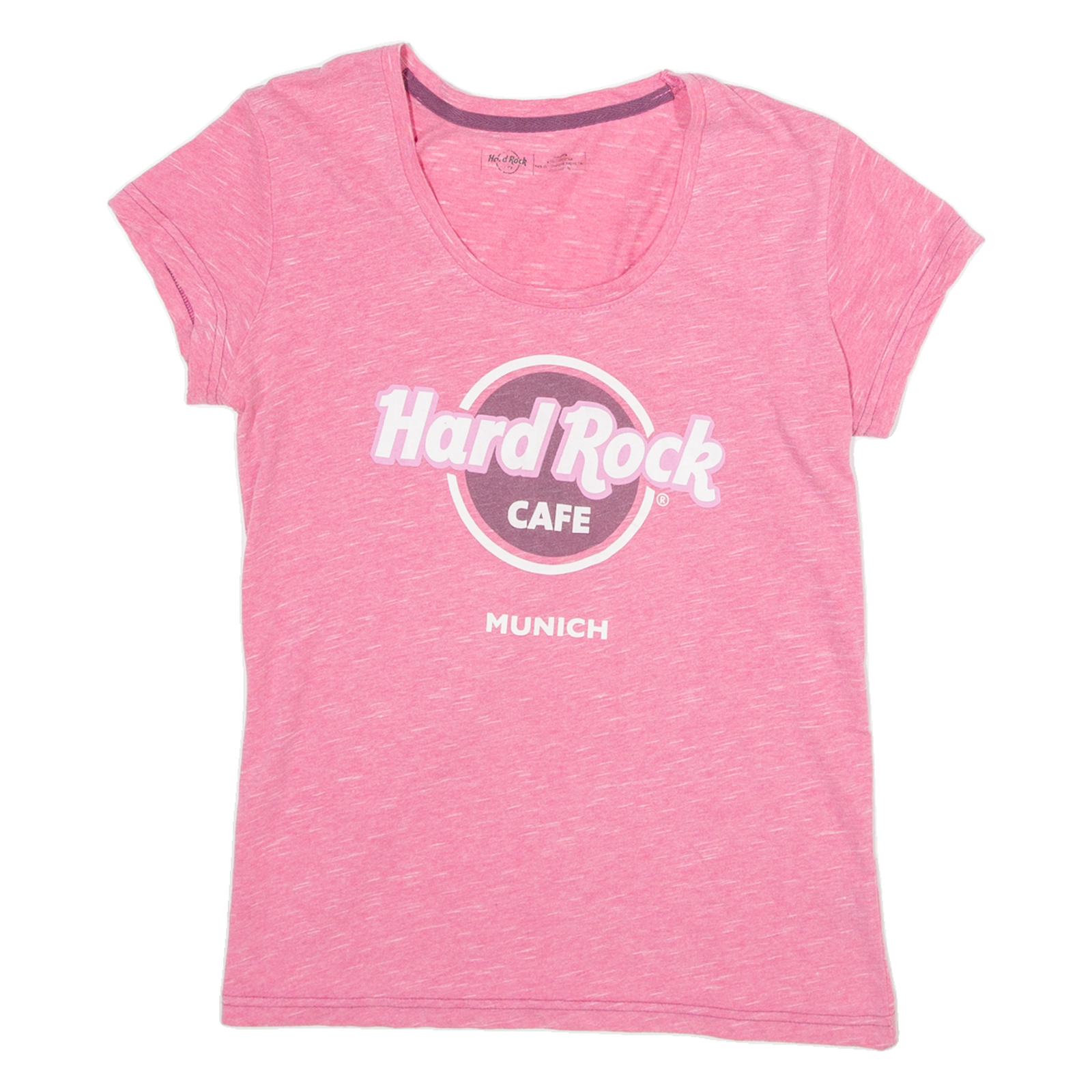 HARD ROCK CAFE Munich Womens T-Shirt Pink XXS Refurbished - N/A refurbished available on Cerqular