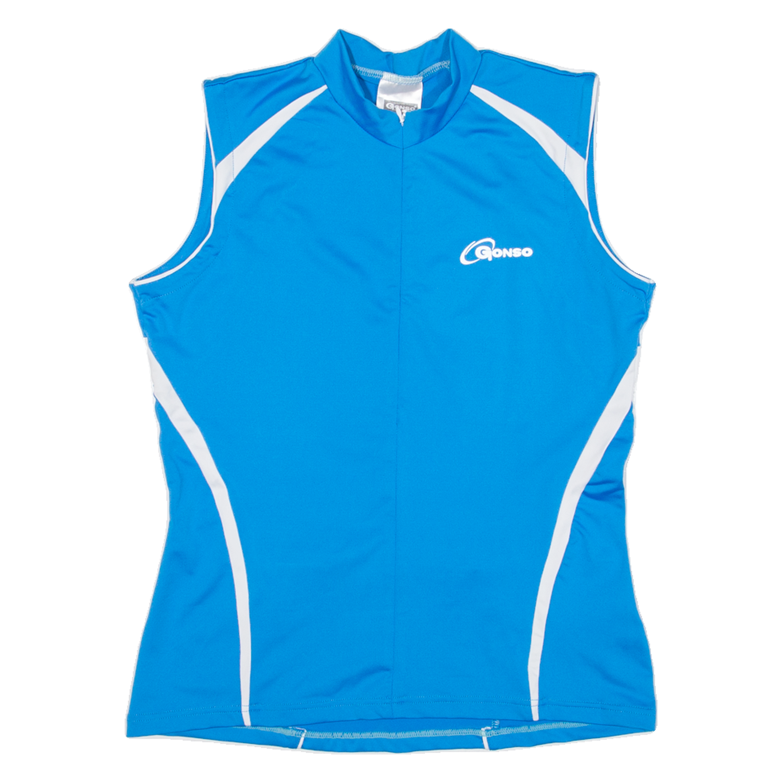 GONSO Cycling Womens Jersey Blue Sleeveless 1/2 Zip UK 12 Refurbished - N/A refurbished available on Cerqular