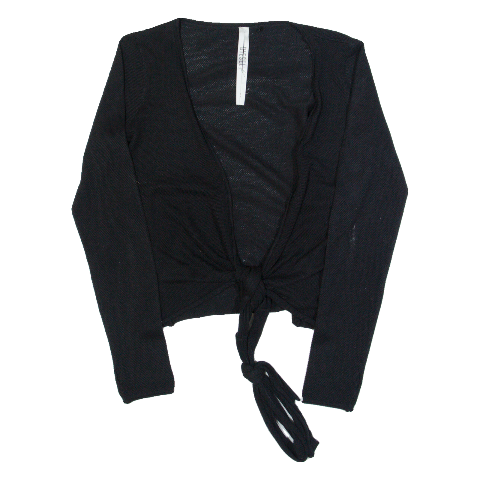 DIESEL Womens Kimono Blouse Black Long Sleeve S Refurbished - N/A refurbished available on Cerqular