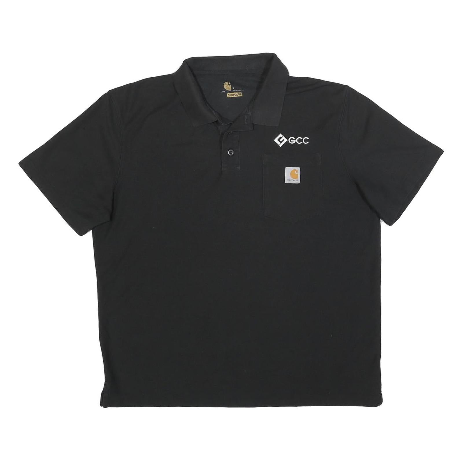 Buy CARHARTT Mens Black Polo Shirt Cotton Blend Short Sleeve Pocket L Logo Refurbished - $29.89 CARHARTT Mens Black Polo Shirt Cotton Blend Short Sleeve Pocket L Logo Refurbished - N/A refurbished available on Cerqular