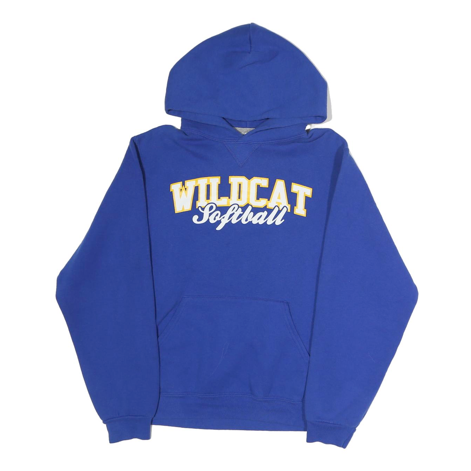 RUSSELL ATHLETIC Womens Blue Wildcat Softball Pullover Hoodie S Casual Refurbished - N/A refurbished available on Cerqular