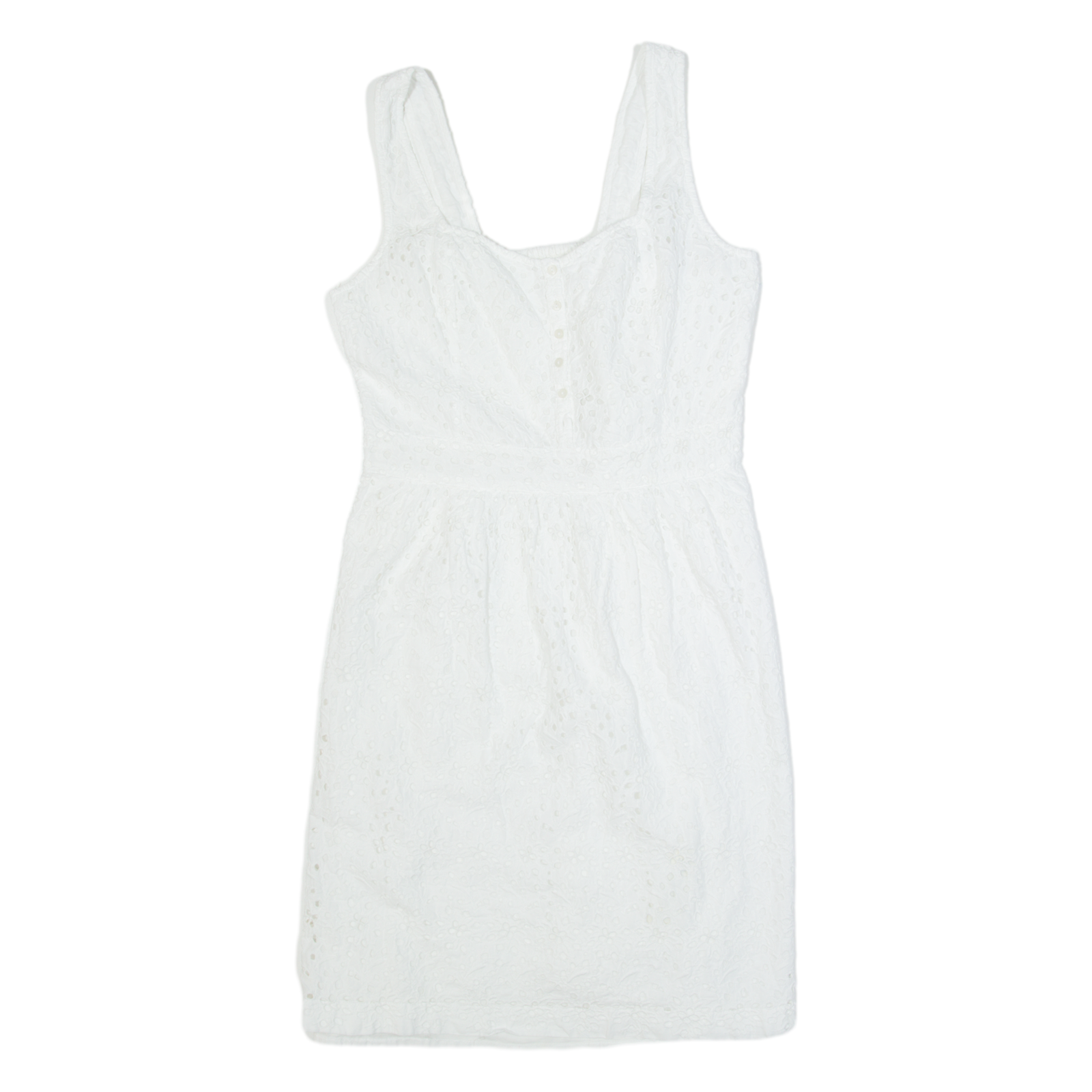 FAT FACE Womens Pencil Dress White Sleeveless Knee Length UK 14 Refurbished - N/A refurbished available on Cerqular