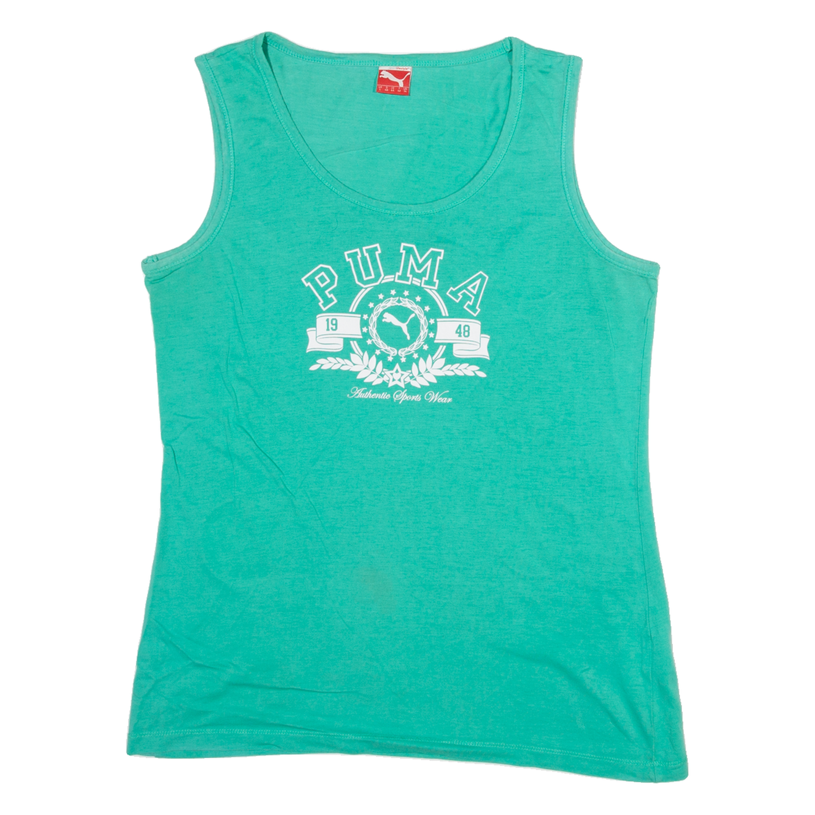 PUMA Womens Vest Green Sleeveless L Refurbished - N/A refurbished available on Cerqular