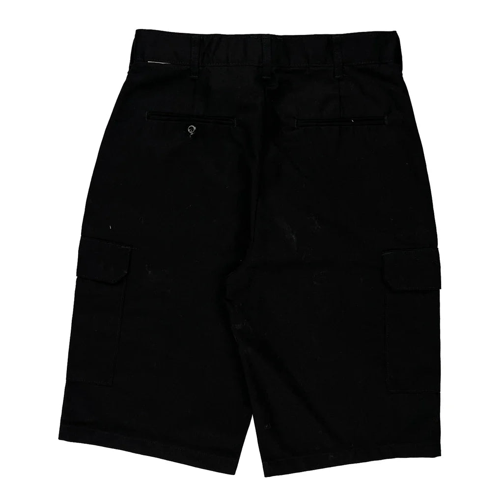 Dickies Cargo Shorts - 31W 12L Black Polyester Blend Refurbished - Thrifted (note: this is a term often used to describe second- refurbished available on Cerqular