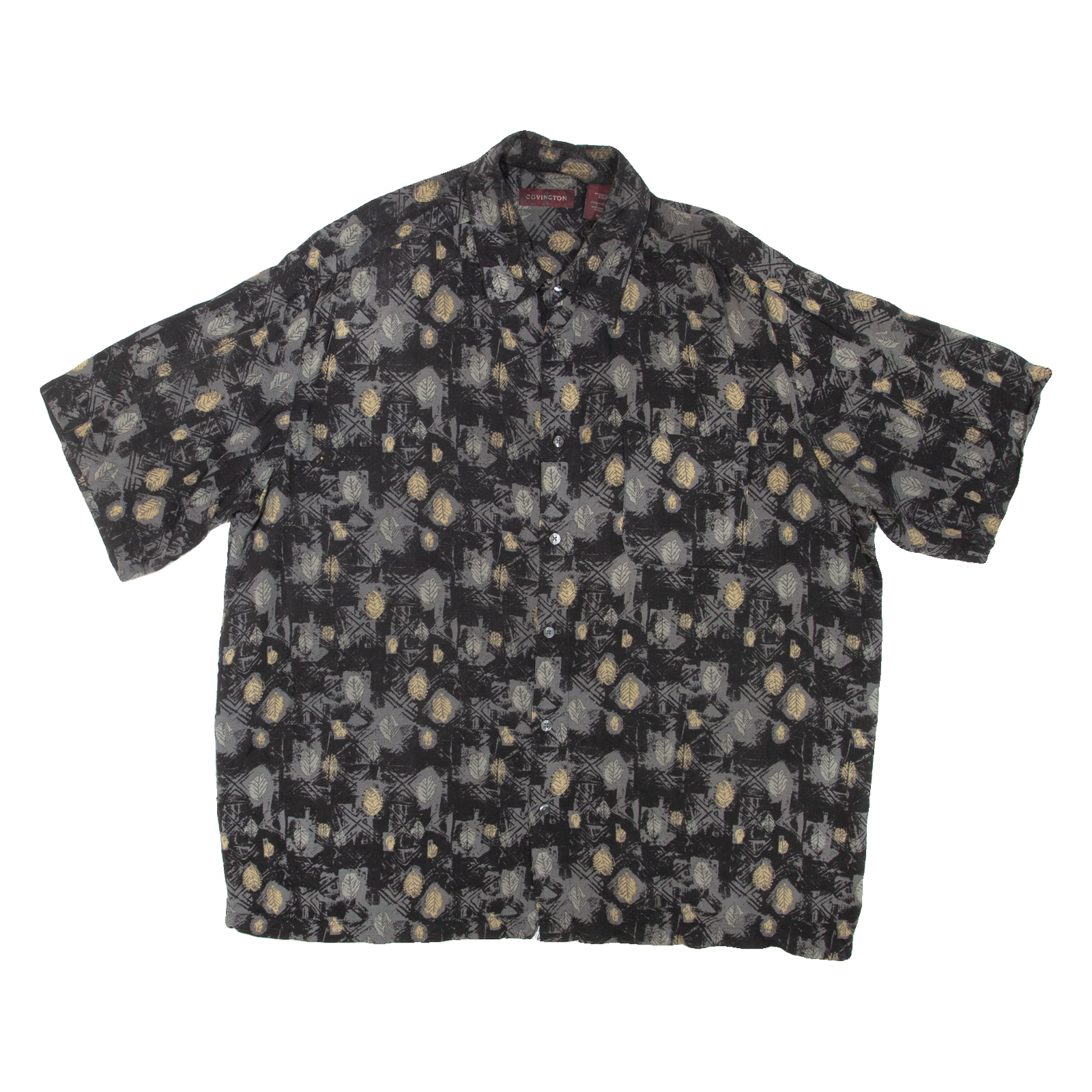 COVINGTON Mens Shirt Black Floral XL Refurbished - N/A refurbished available on Cerqular
