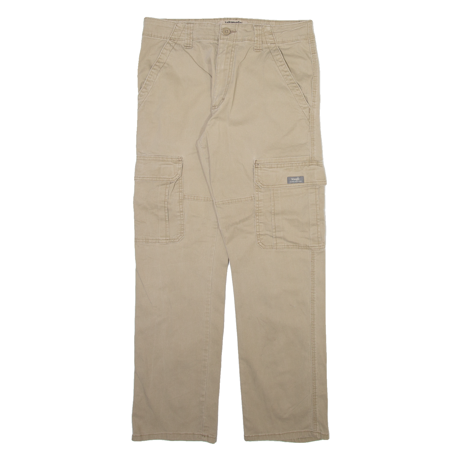 WRANGLER Cargo Mens Trousers Beige Regular Straight W30 L30 Refurbished - N/A refurbished available on Cerqular