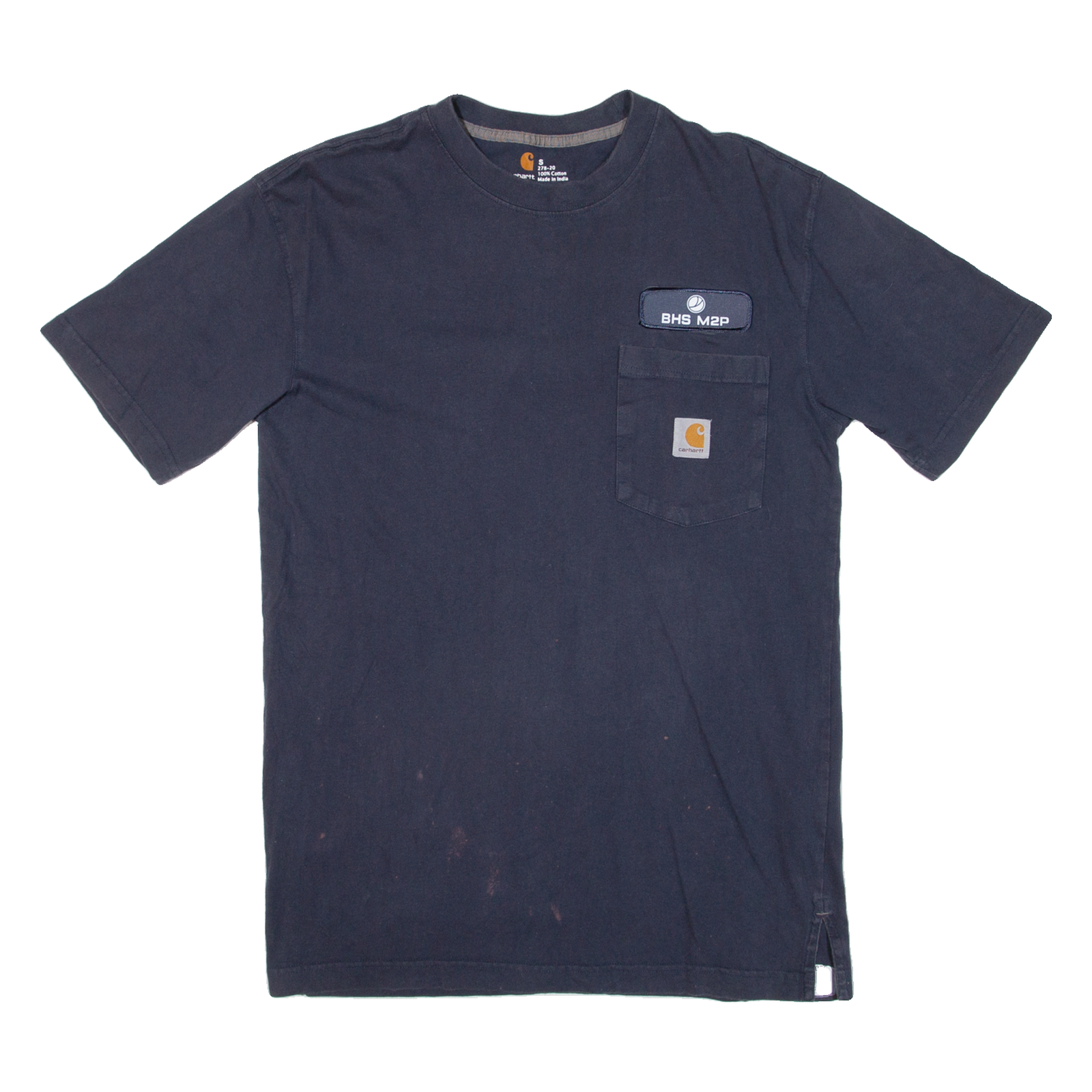 CARHARTT Mens T-Shirt Blue USA S Refurbished - N/A refurbished available on Cerqular