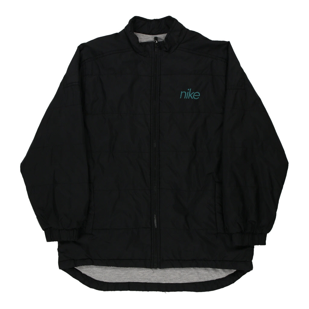 Buy Age 12-13 Nike Jacket - Large Black Polyester | Size: large Refurbished - $12.05 Age 12-13 Nike Jacket - Large Black Polyester | Size: large Refurbished - Thrifted (note: this is a term often used to describe second- refurbished available on Cerqular