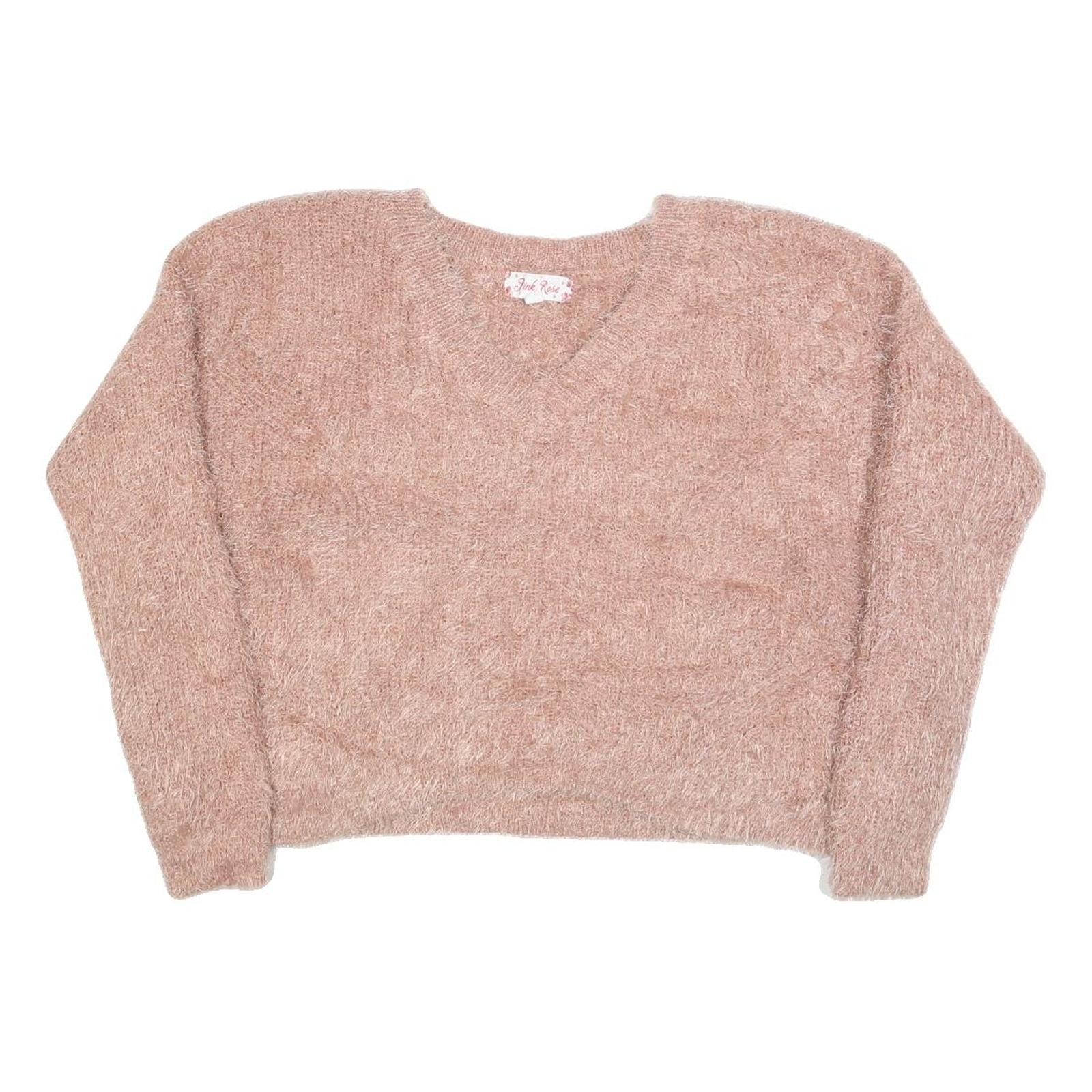 Buy PINK ROSE Womens Pink Jumper Plain V-Neck Chunky Knit M Casual Soft Refurbished - $23.39 PINK ROSE Womens Pink Jumper Plain V-Neck Chunky Knit M Casual Soft Refurbished - N/A refurbished available on Cerqular