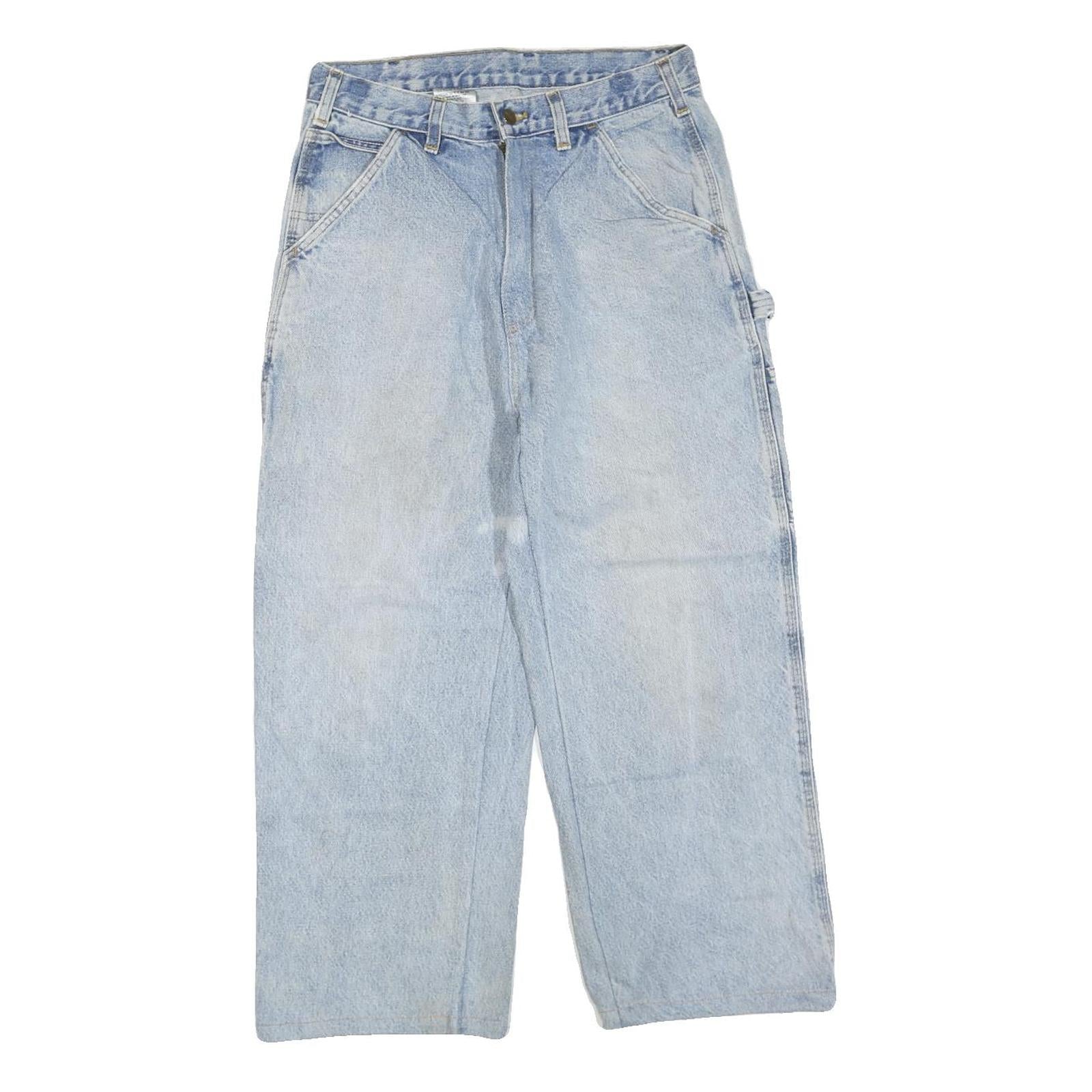 CARHARTT Womens Regular Fit Light Blue Denim Jeans W30 L25 Workwear Utility Refurbished - N/A refurbished available on Cerqular