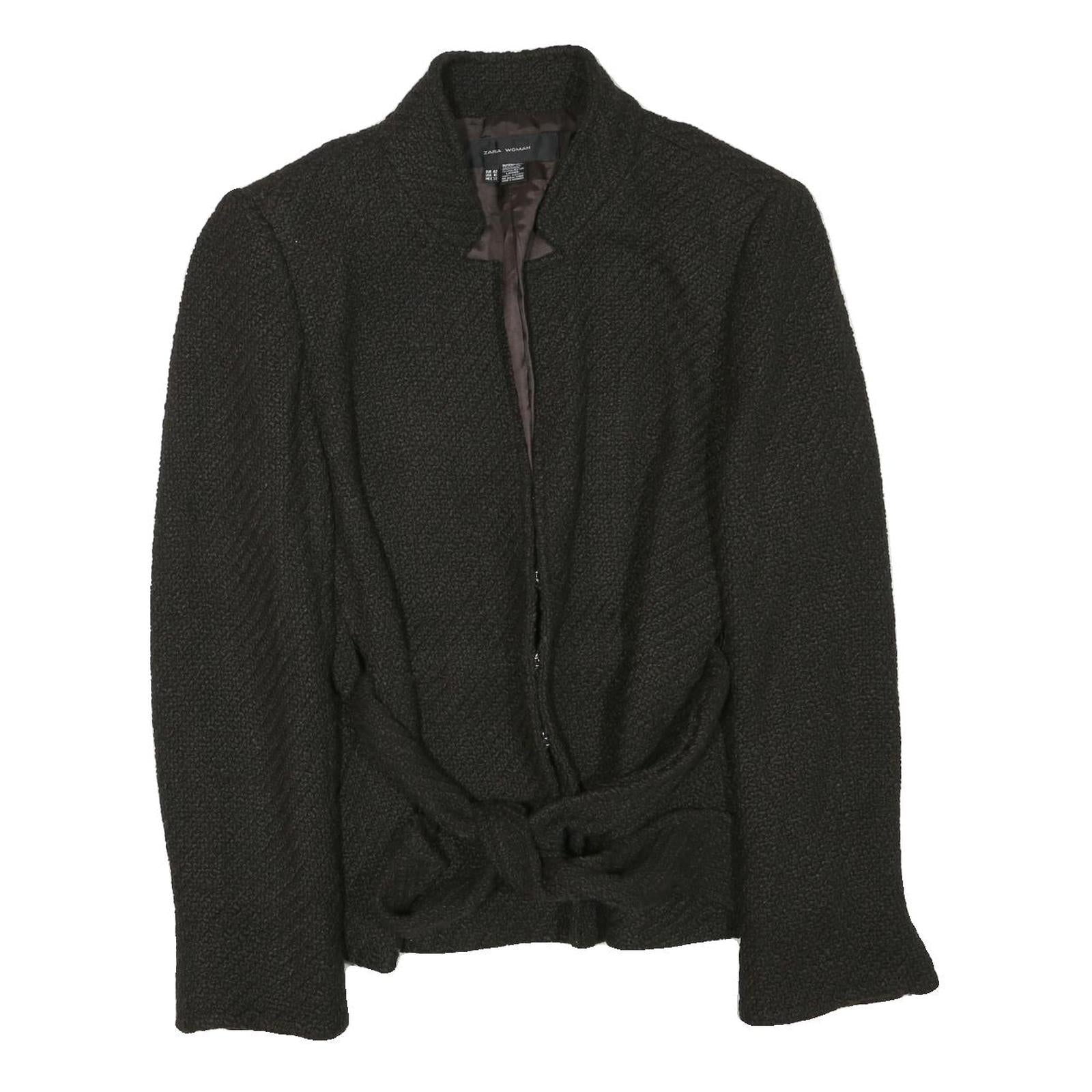 Buy ZARA Womens Black Button Cotton Blend Jacket L Woven Sophisticated Elegant Refurbished - $48.09 ZARA Womens Black Button Cotton Blend Jacket L Woven Sophisticated Elegant Refurbished - N/A refurbished available on Cerqular