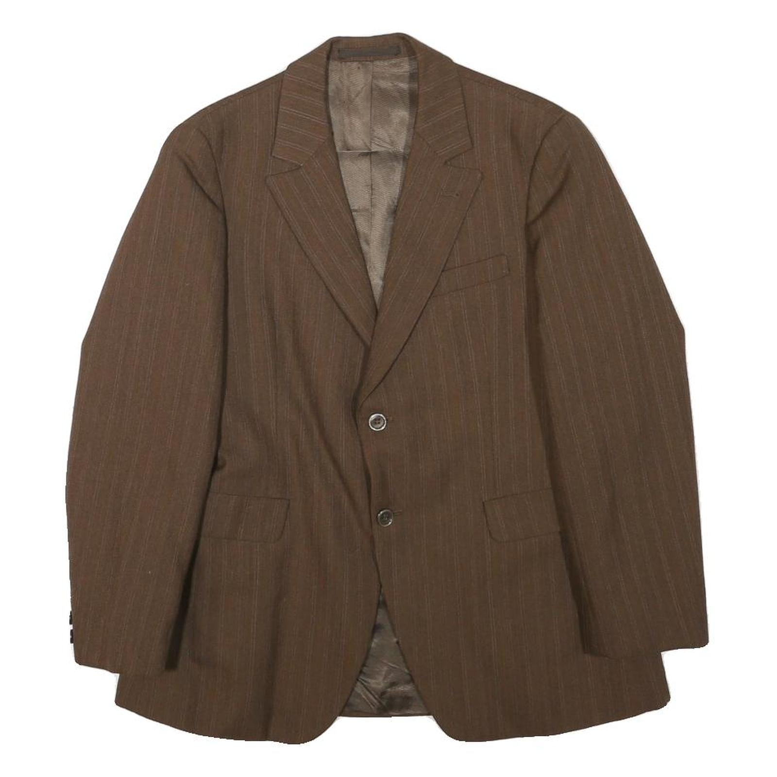 Buy WINIKER Mens Brown Wool Pinstripe Jacket XXS Woven Button Classic Formal Refurbished - $48.09 WINIKER Mens Brown Wool Pinstripe Jacket XXS Woven Button Classic Formal Refurbished - N/A refurbished available on Cerqular