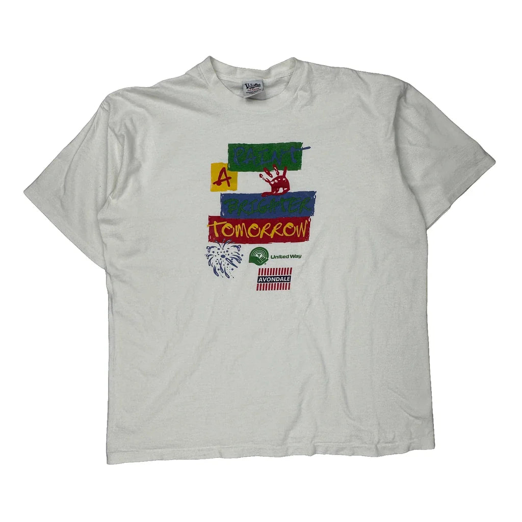 Buy United Way Volunteer Graphic T-Shirt - XL White Cotton Refurbished - $29.47 United Way Volunteer Graphic T-Shirt - XL White Cotton Refurbished - Thrifted (note: this is a term often used to describe second- refurbished available on Cerqular