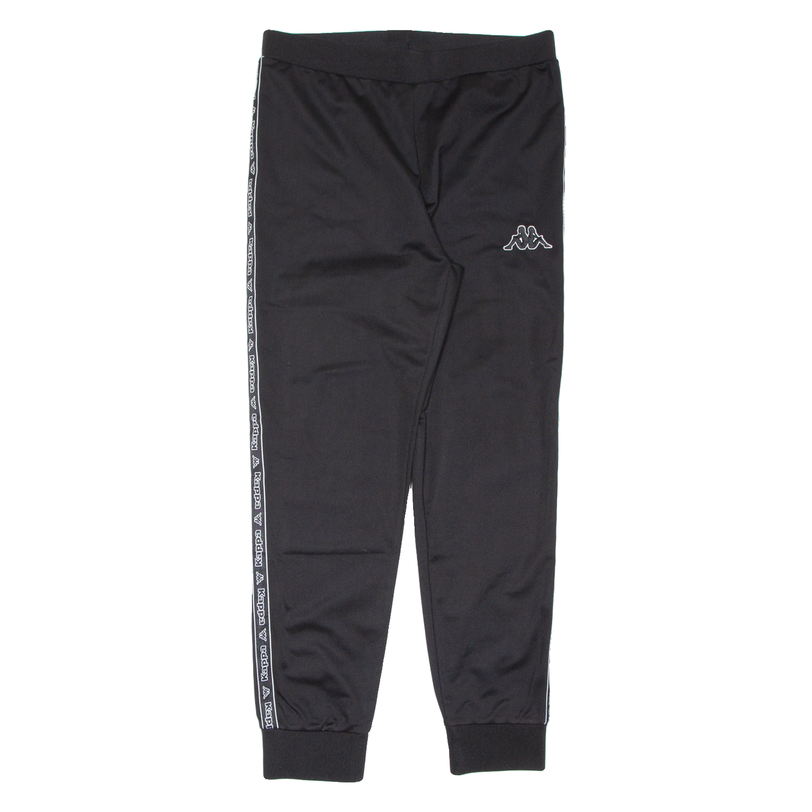 KAPPA Womens Track Pants Black Tapered M W32 L30 Refurbished - N/A refurbished available on Cerqular
