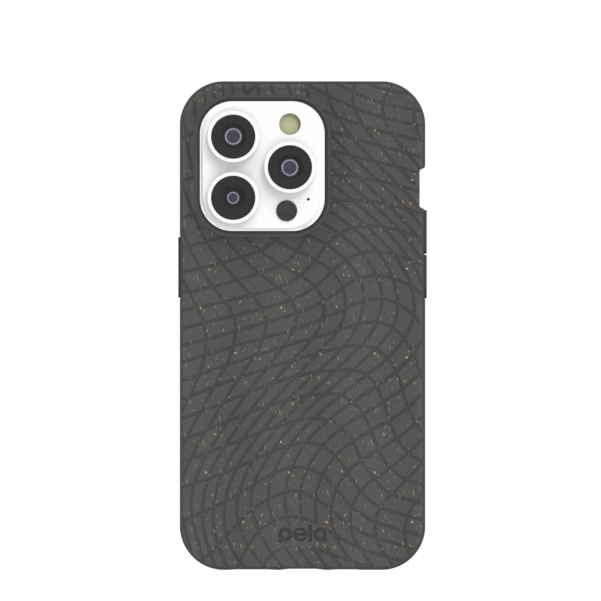Black Mesh Flex iPhone 14 Pro Case Refurbished - Pela Case refurbished available on Cerqular