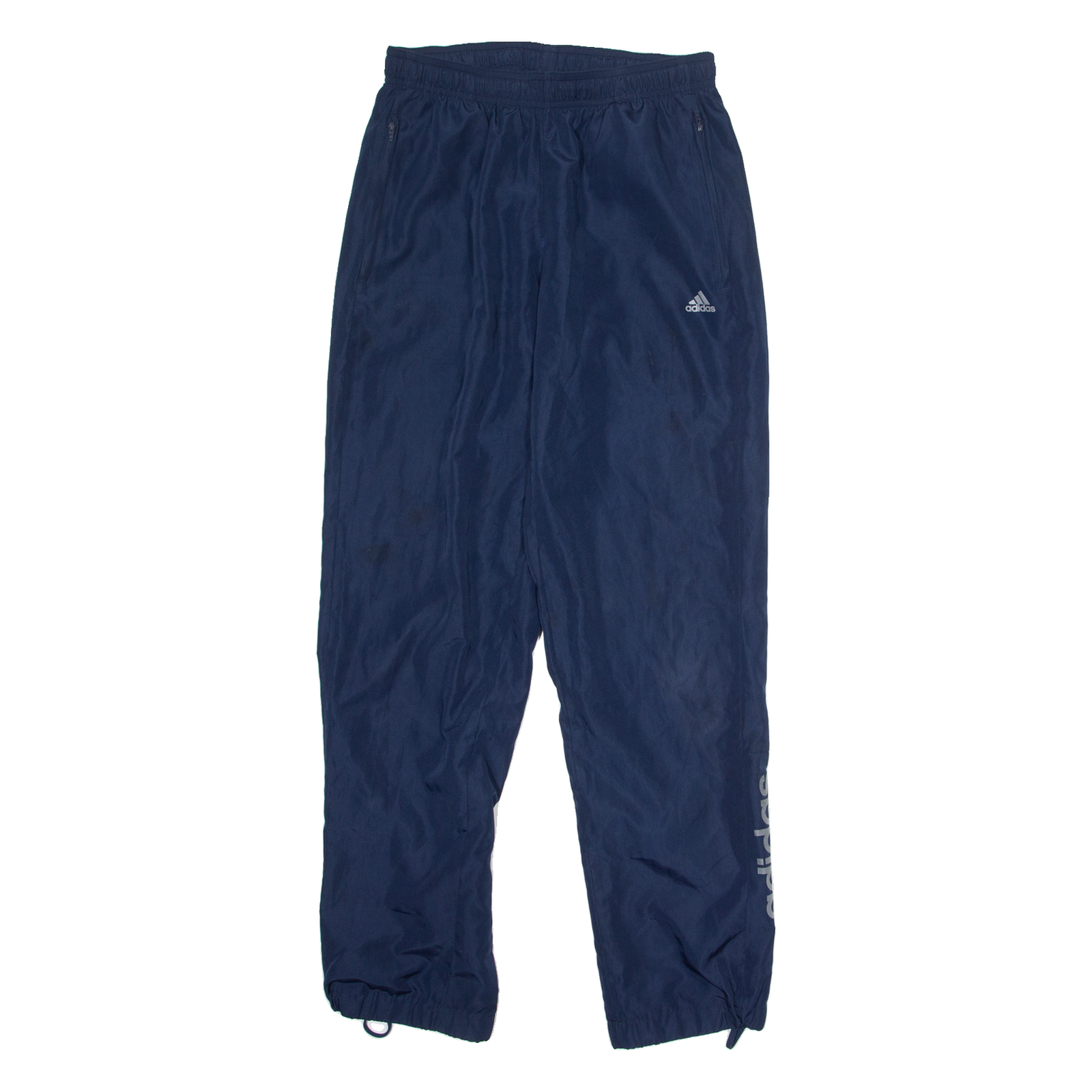 ADIDAS Mesh Lined Mens Track Pants Blue Tapered S W26 L30 Refurbished - N/A refurbished available on Cerqular
