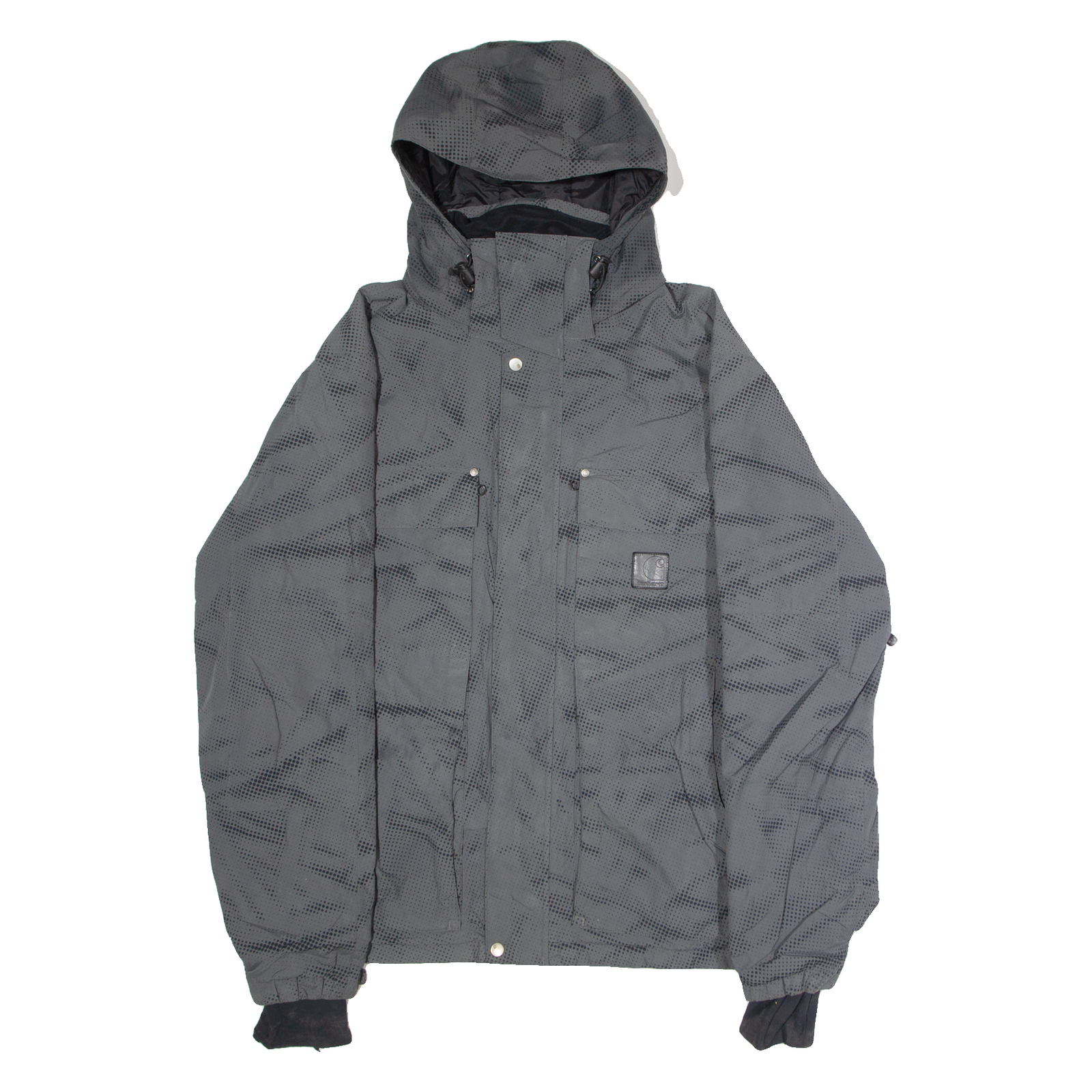 CARHARTT Slush Mens Ski Coat Grey Nylon Hooded Spotted XL Refurbished - N/A refurbished available on Cerqular