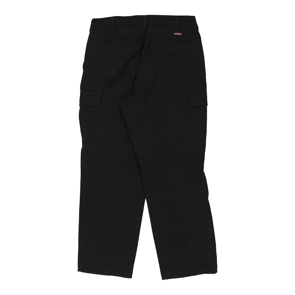 Dickies Trousers - 36W 30L Black Polyester Blend Refurbished - Thrifted (note: this is a term often used to describe second- refurbished available on Cerqular